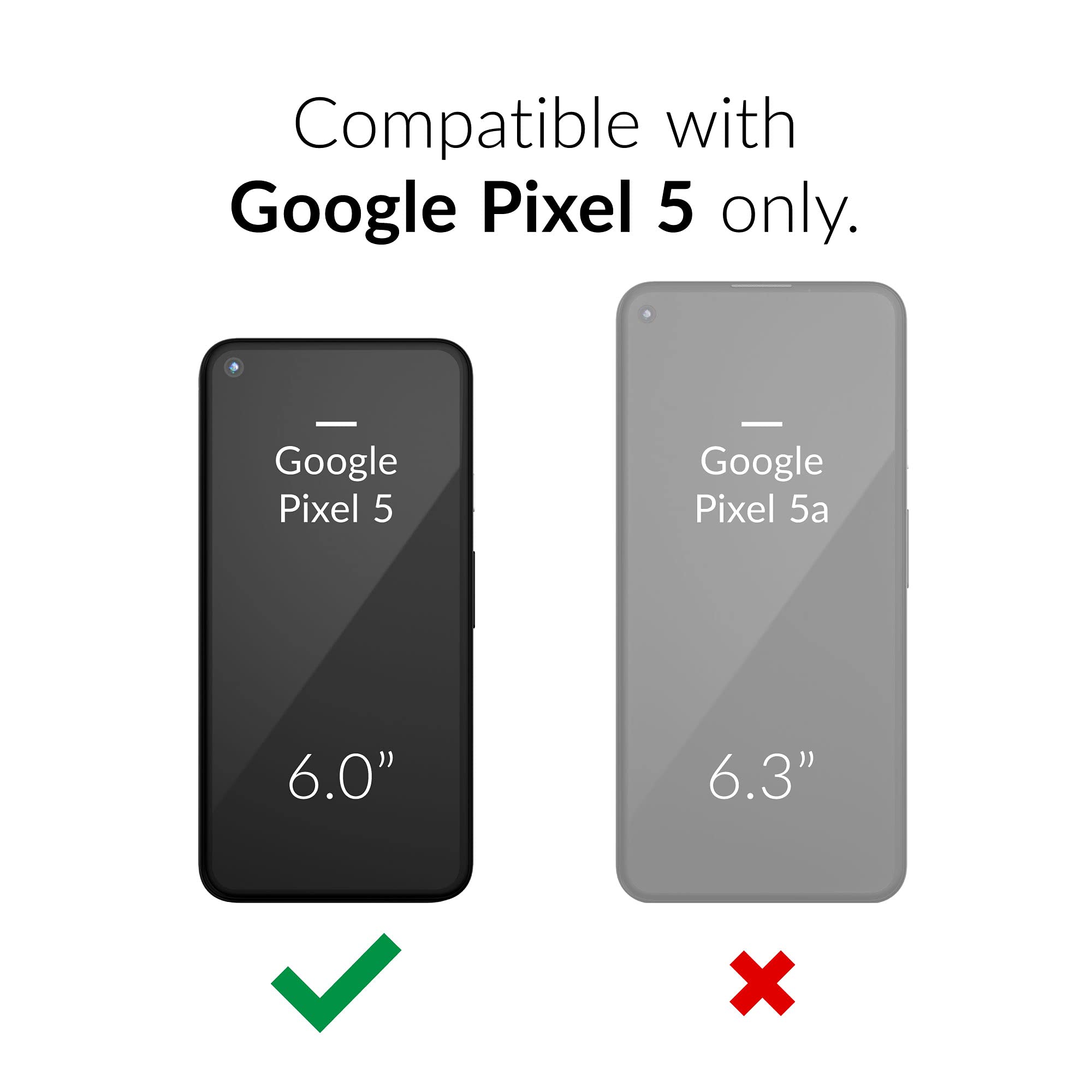 Crave Pixel 5 Case, Dual Guard Protection Series Case for Google Pixel 5 - Forest Green