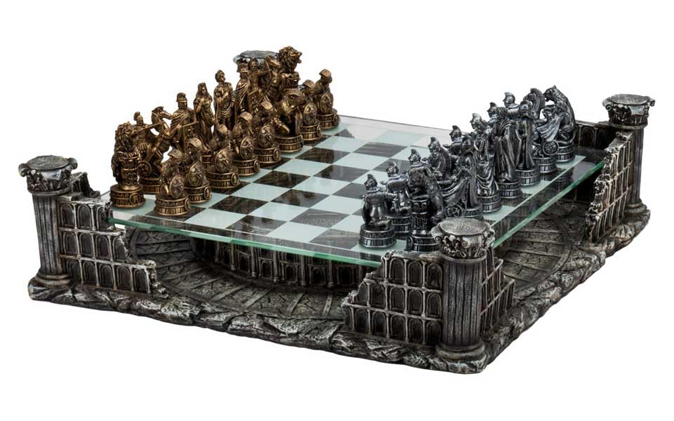 CHH Roman Gladiators 3D Chess Set Games