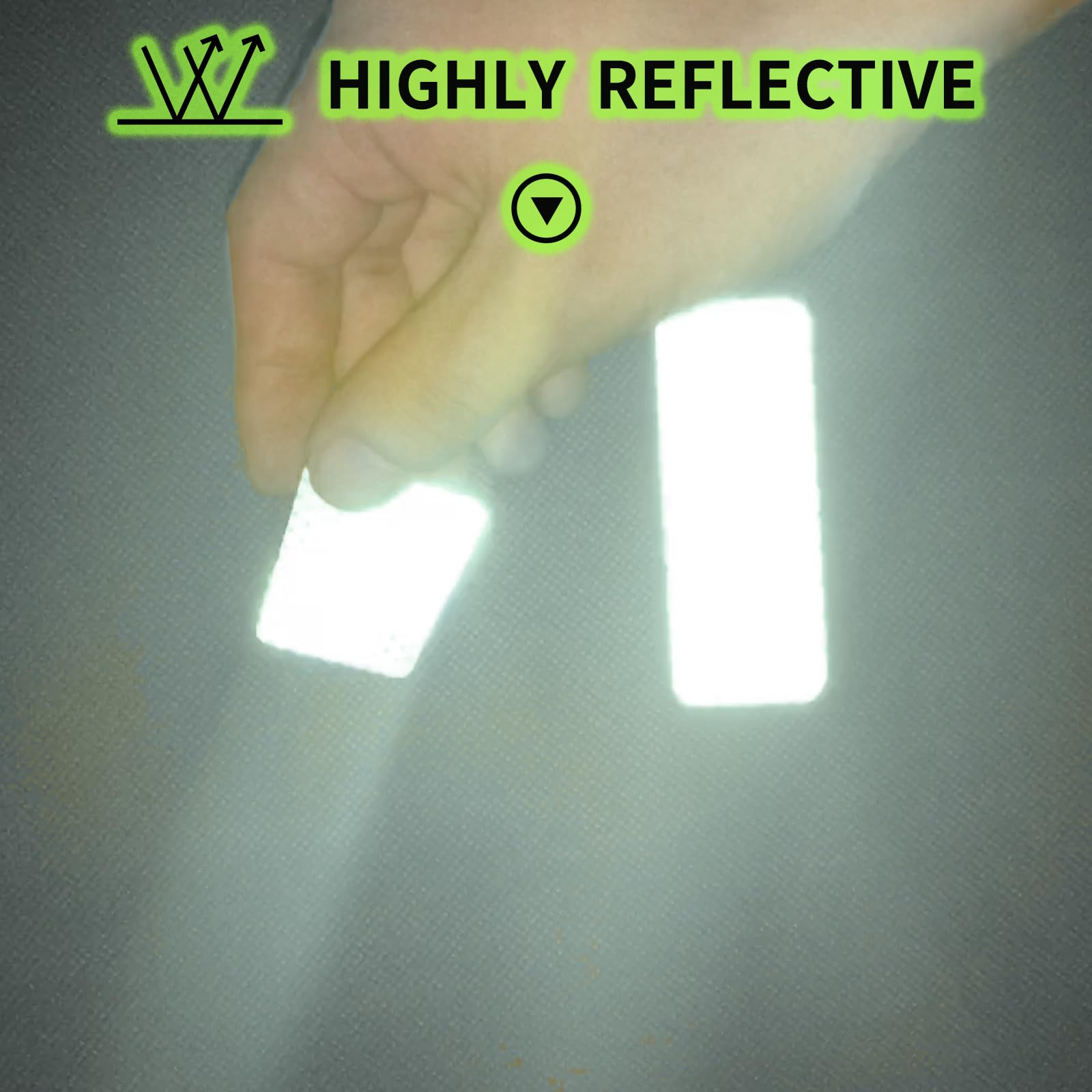 PHIXBEAR 20 Pcs Super Reflection Reflective Stickers Made of 3M DG3, Safety Reflective Tape for Car Bike Mailbox Helmet, White Reflective Tape Outdoor Waterproof 3.15" X 1.18"