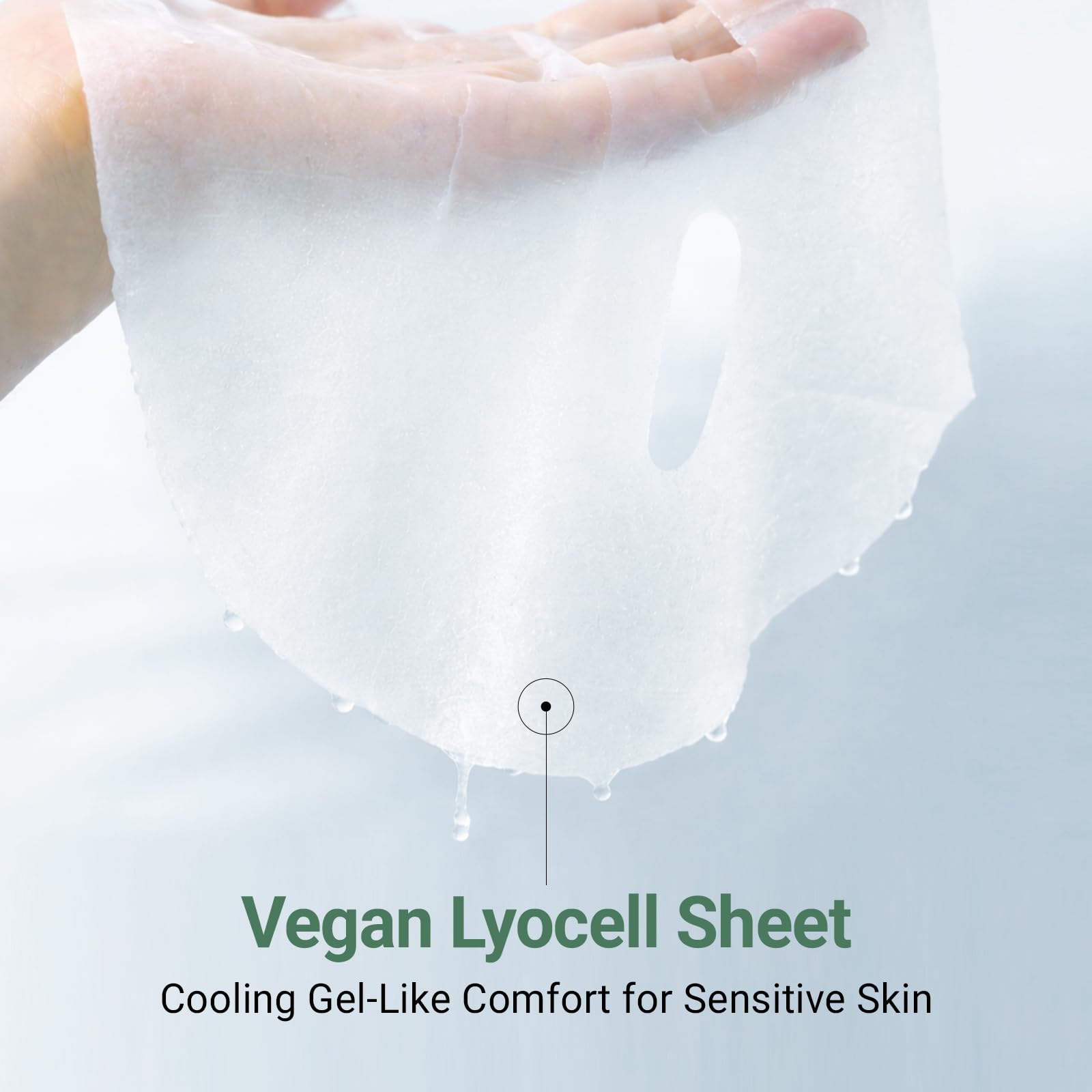 DA EFFECT Cooling Treatment Sheet Mask – Skin Protection & Barrier Repair Care for Stressed, Irritated Skin | Post-Treatment Care | Calming, Hydrating Face Mask | 25g x 5 Sheets