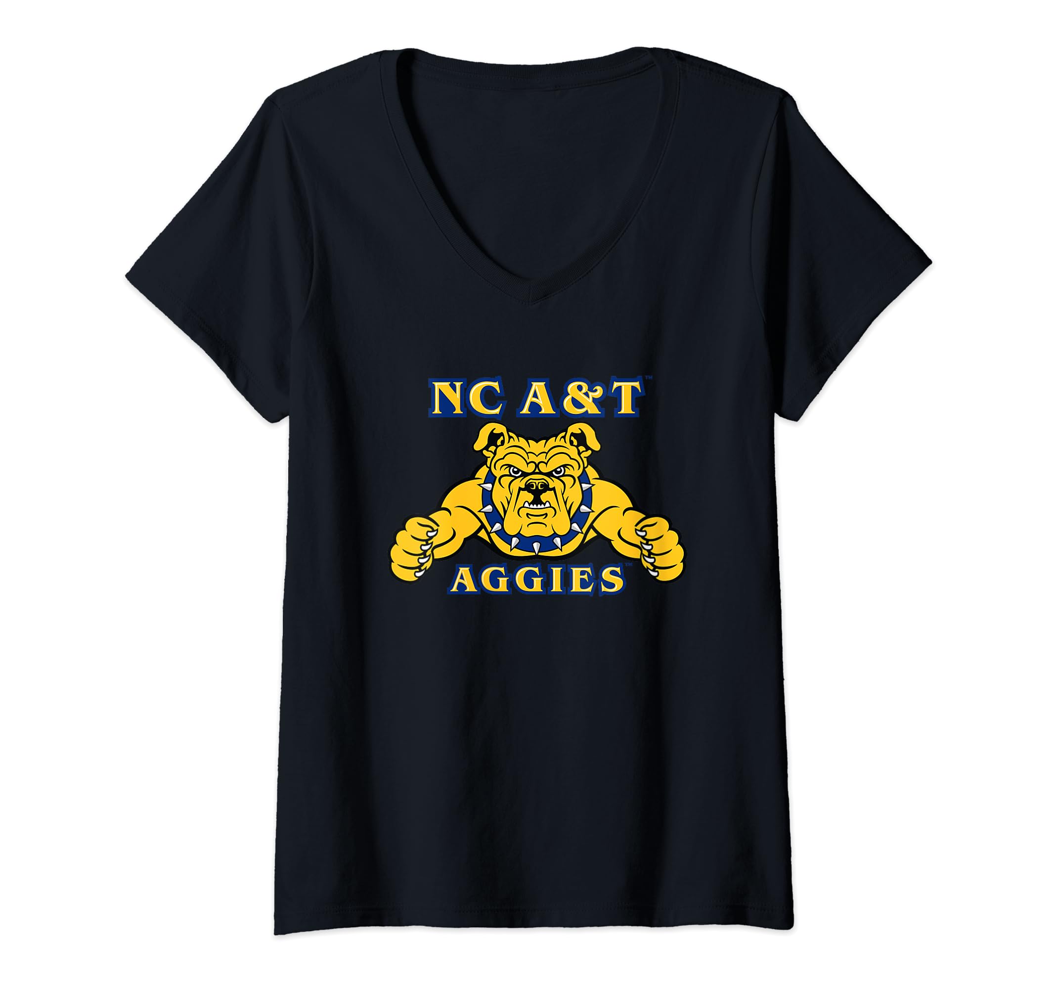 Womens North Carolina A&T Aggies Icon Officially Licensed V-Neck T-Shirt