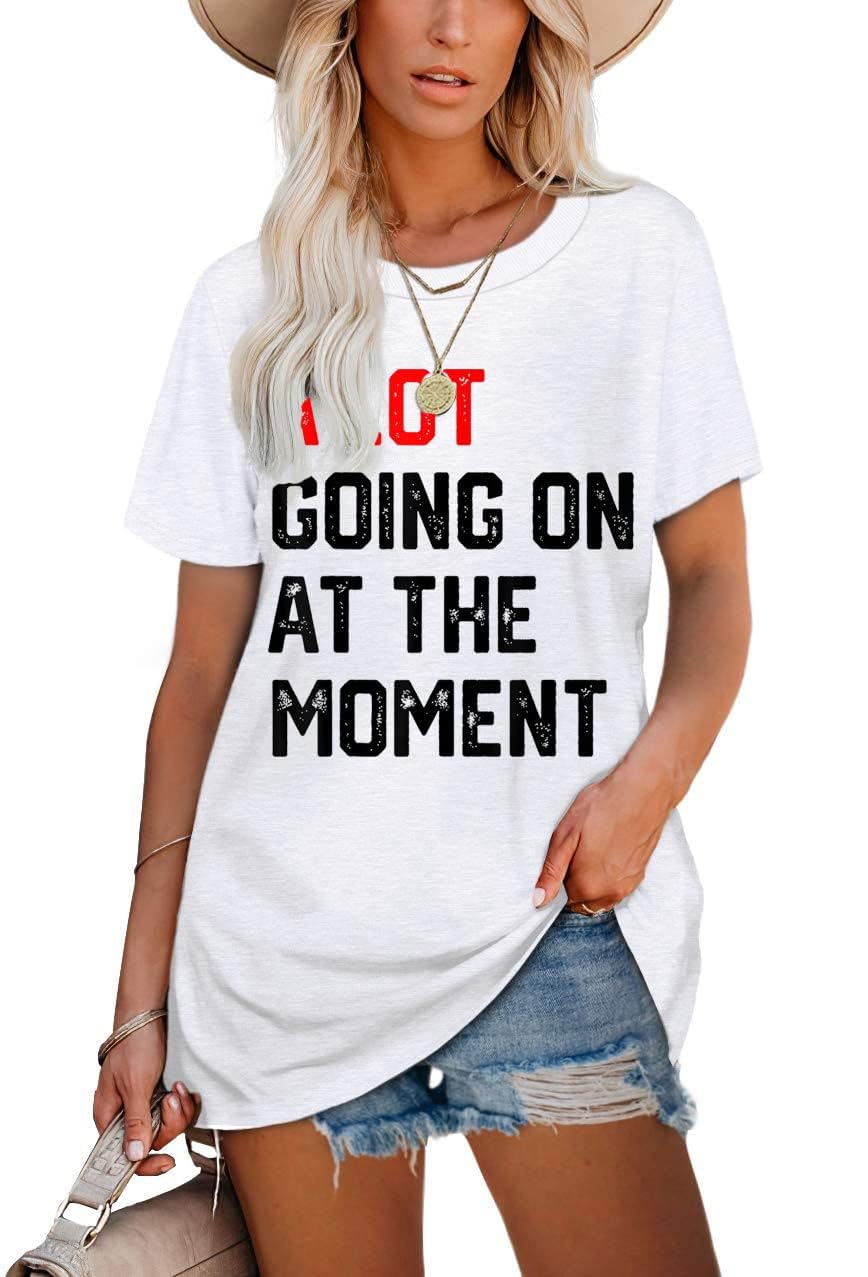 Not A Lot Going On at The Moment Shirt, Not A Lot Going On at The Moment T-Shirt, Gifts for Music Lovers T-Shirt (Red-M)