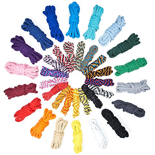 Super Soft 3 Strand Twisted Cotton Rope (Imperial, 1/2 Inch x 10 Feet)
