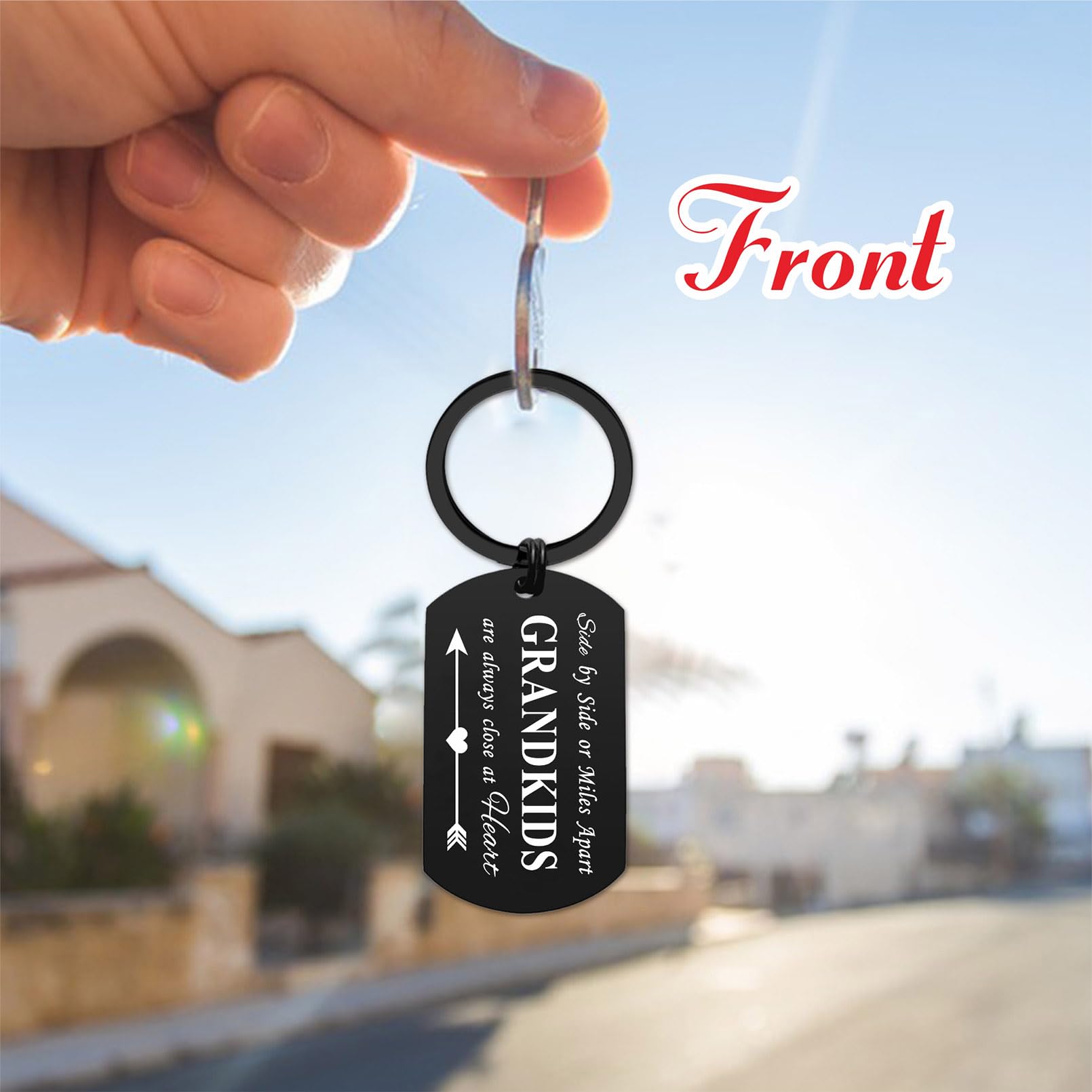 ENGZHI Grandma Gifts Grandmother Keychain - Drive Safe Grandma I Love You - Cute Grandma Birthday Gifts, Christmas Mothers Day