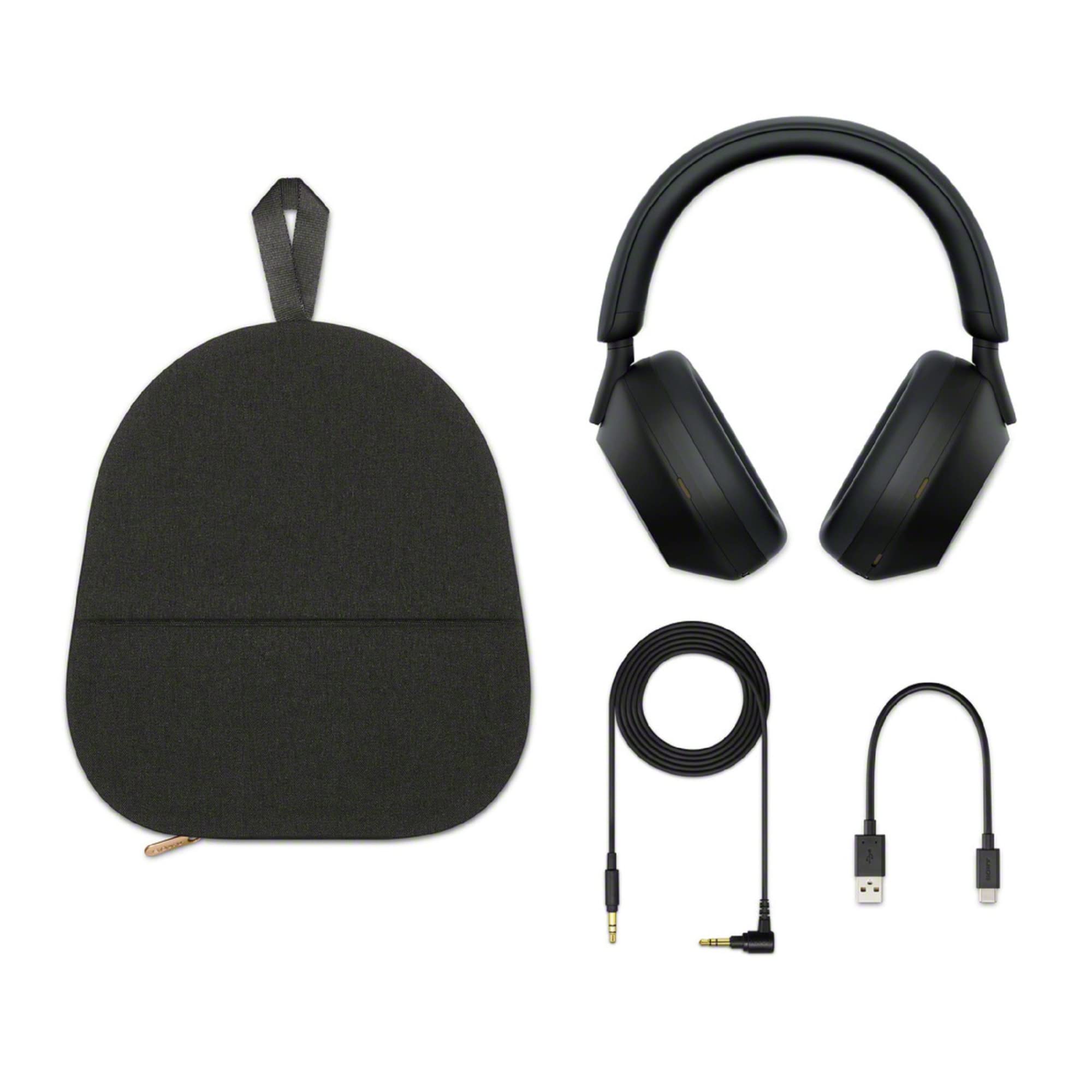 Sony WH-1000XM5/B Wireless Industry Leading Noise Canceling Bluetooth Headphones (Renewed)