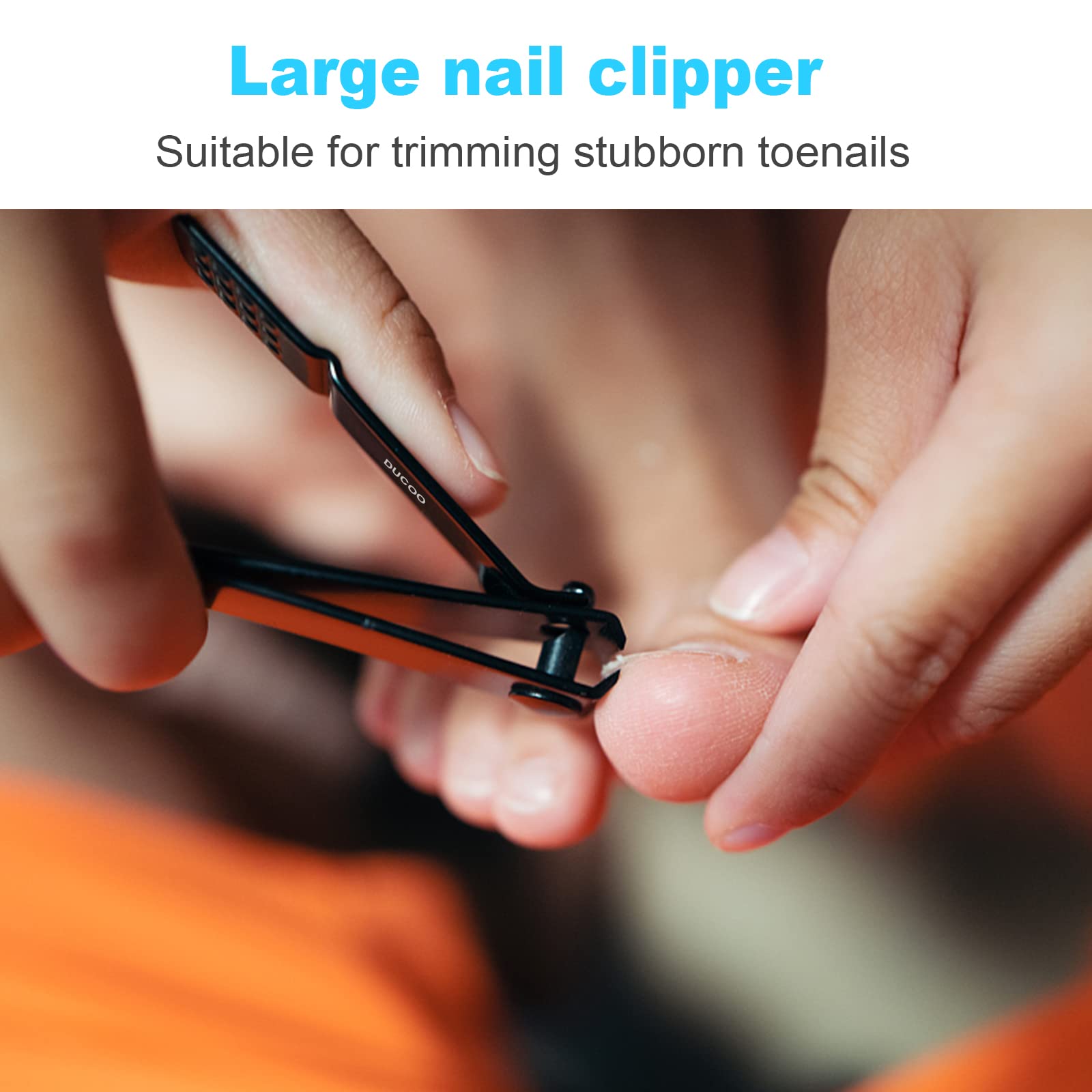 Nail Clippers for Men Women, 4 PCS Nail Clipper Set, Premium Toenail Clippers, Fingernail Clipper, Ultra Sharp Toe Nail Clippers, Nail Cutter, Finger Nail Clippers Adult, Nail Clippers for Women-Black