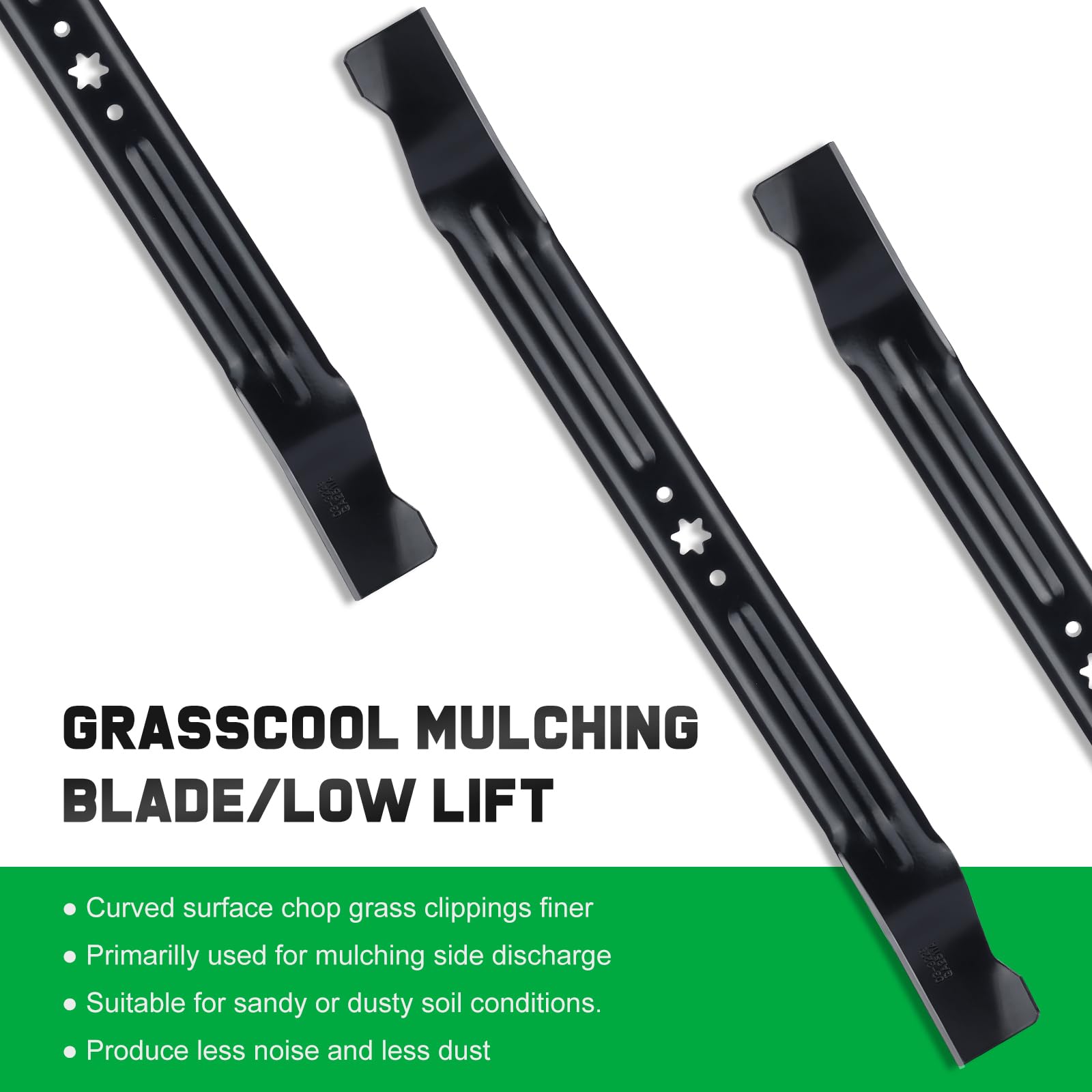 Grasscool TB30 30 inch Mower Blade for Troy Bilt TR30 TB30R Cub Cade CC30 CC30H Craftsman R1000 RER1000 R1500 30'' Deck Mower Replace for 942-04385 742-04385