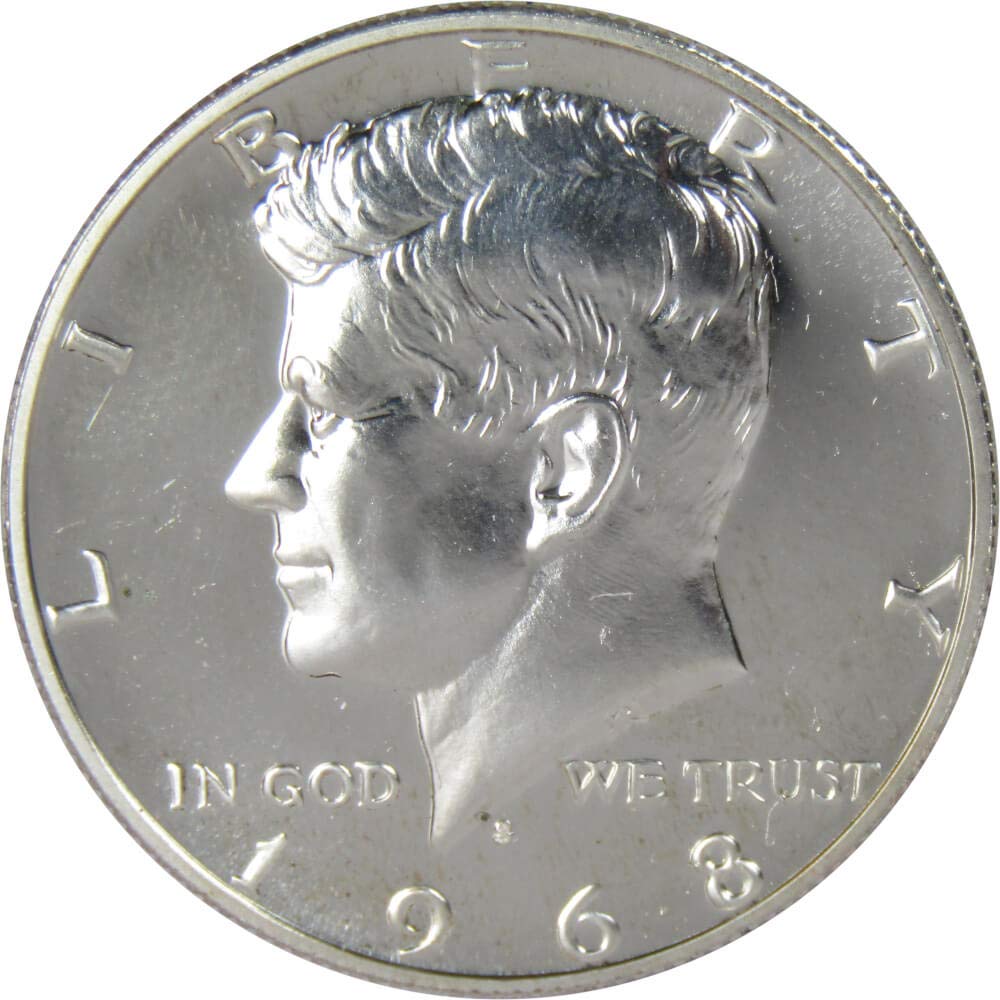 1968 S Kennedy Half Dollar Choice Proof 40% Silver 50c US Coin Collectible