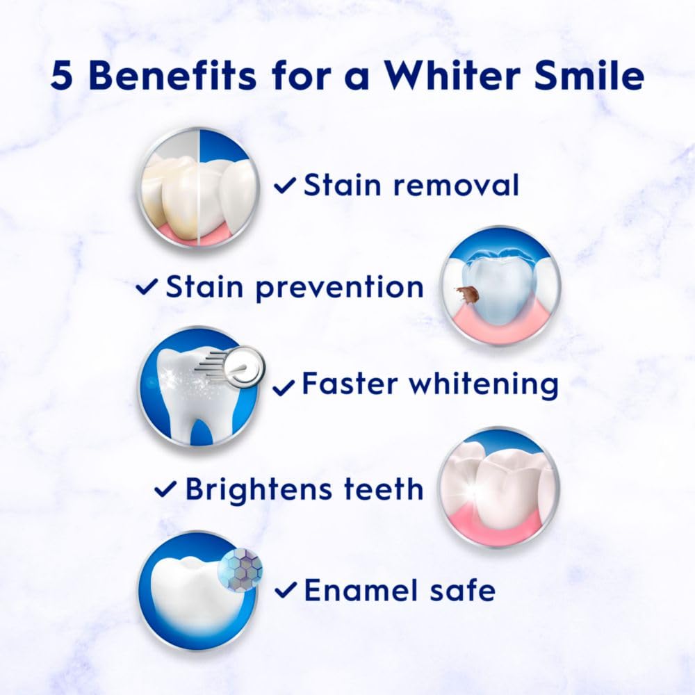 Crest 3D White Brilliance Luminous Purple Teeth Whitening Toothpaste, 4.6 oz Pack of 3, Anticavity Fluoride Toothpaste, Fights 100% More Surface Stains, 24 Hour Active Stain Prevention