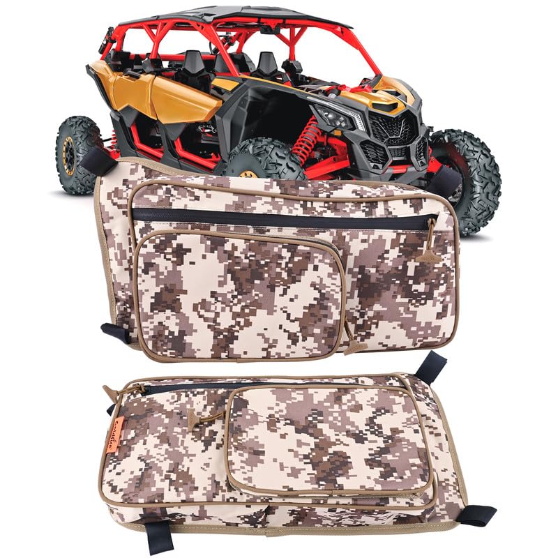 Hutexico UTV Door Bags, Door Storage Bags Compatible with Talon 1000R 1000X 1000X-4 2019-2023, UTV Lower Door Bags Tool Pouch Accessories