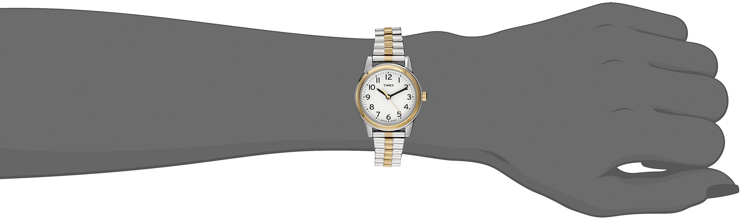 Timex Women's T2N068 Essex Avenue Two-Tone Stainless Steel Expansion Band Watch