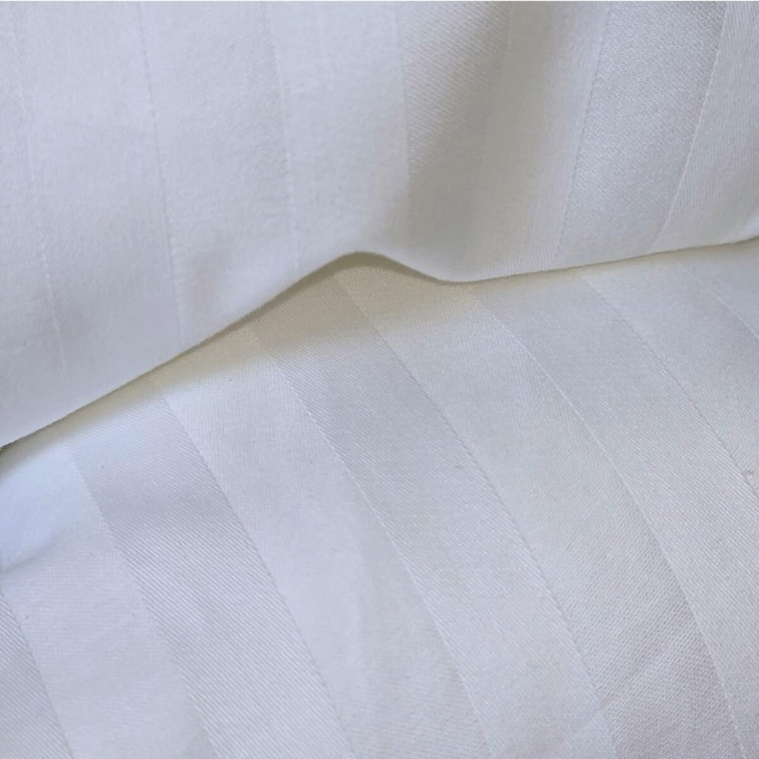 Continental Bedding Duvet Cover Protector for Toddler Comforter, 100% Cotton, Zipper to Block Blanket from Dust Fits Standard Crib & Toddler Bed, 39x47 Inch, White