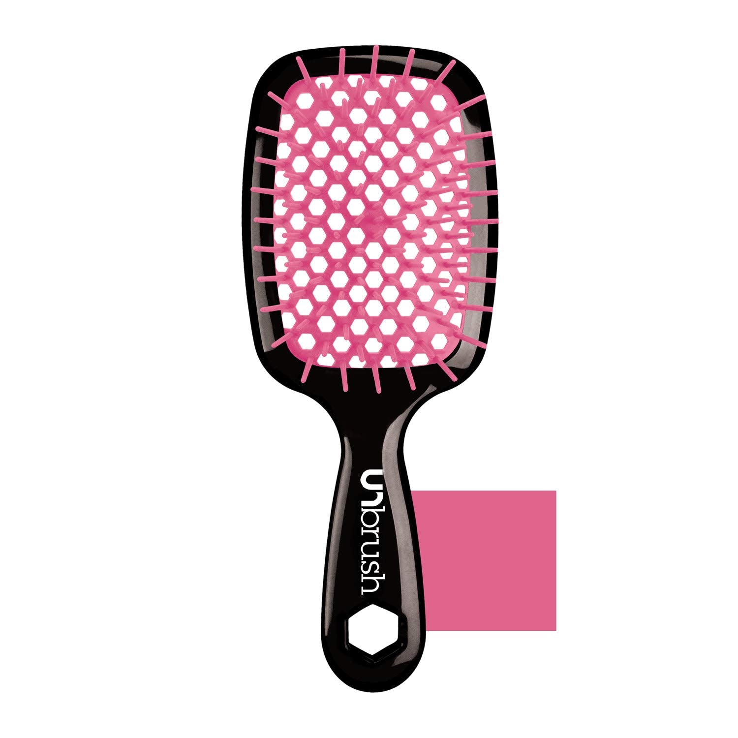 FHI Heat UNbrush Detangling Brush for Pain-Free Brushing on All Wet or Dry Hair Types — Durable DuoFlex Anti-Static Bristles, Lightweight Handle, Vented Hair Brush, Cherry Blossom