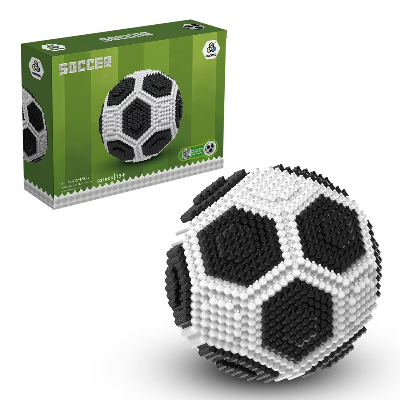 KADELE Soccer Building Block Set, Adults challenging STEM Block Decorations, Miniature 3D Educational Toys for Ages 18 and Above, (921 Pieces)