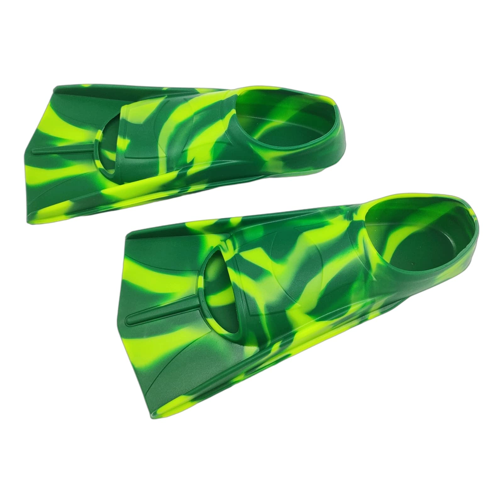 Gugmoy Kids Swim Fins,Comfortable Silicone Flippers for Swimming and Diving,Size Suitable Beginners Kids Girls Boys Adults (Small, DreamForest)