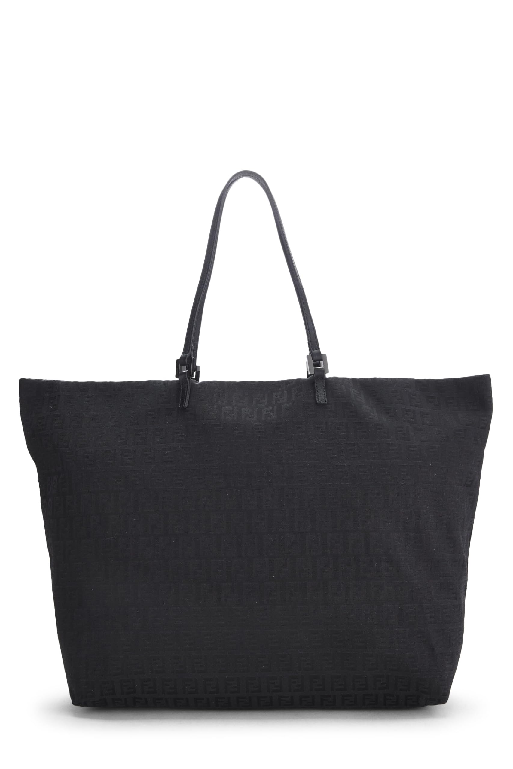 Fendi, Pre-Loved Black Zucchino Canvas Tote, Black