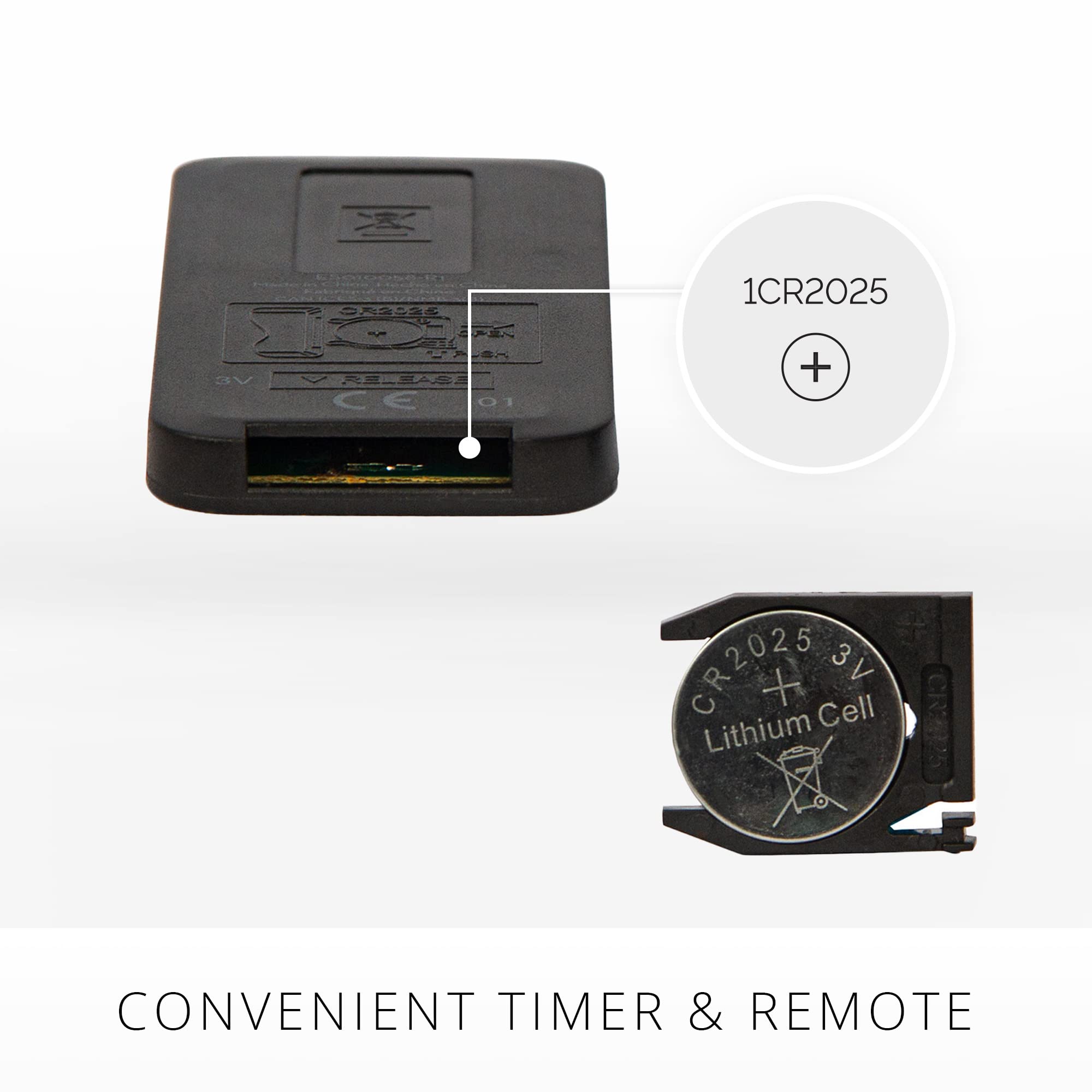 Luminara On-Off Remote for Remote Ready Real-Flame Effect LED Flameless Candles - Comes with Replaceable CR2025 Battery