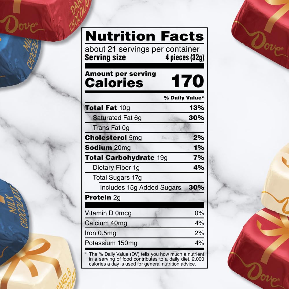 DOVE PROMISES Milk Chocolate, Dark Chocolate & Caramel & Milk Chocolate Christmas Candy Variety Assortment, 24 oz Bag