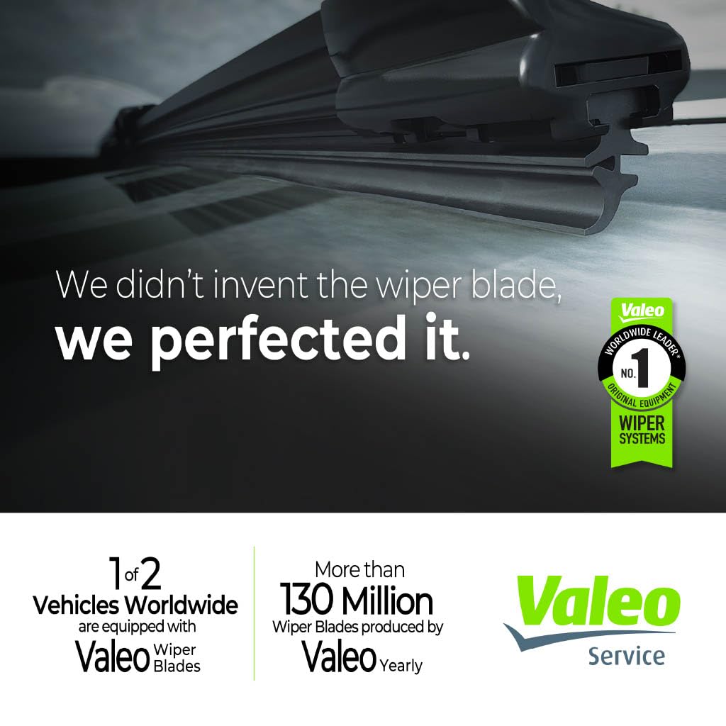 Valeo 178506 Silencio Visioblade Windshield Wiper Blade Set Compatible with Select Mercedes-Benz W222 and V222 Models, Heated 25/23 inch Pack of 2 Premium OEM Wipers, Replacement Windshield Wipers