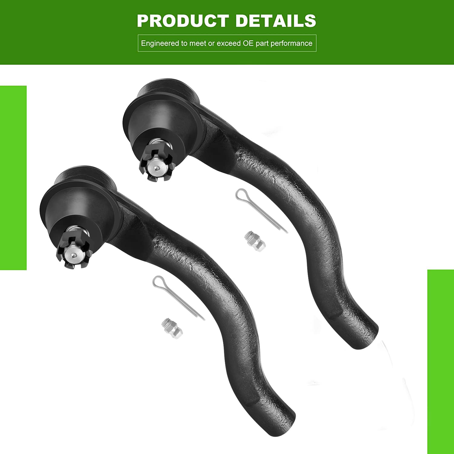 SCITOO 8pcs Front Suspension Kit - 2 Lower Control Arm And Ball Joint 2 Sway Bar Links Front 2 Outer 2 Inner Tie Rod End Links Fit For Honda Civic 2006 2007 2008 2009 2010 2011 Coupe Sedan 1.8L