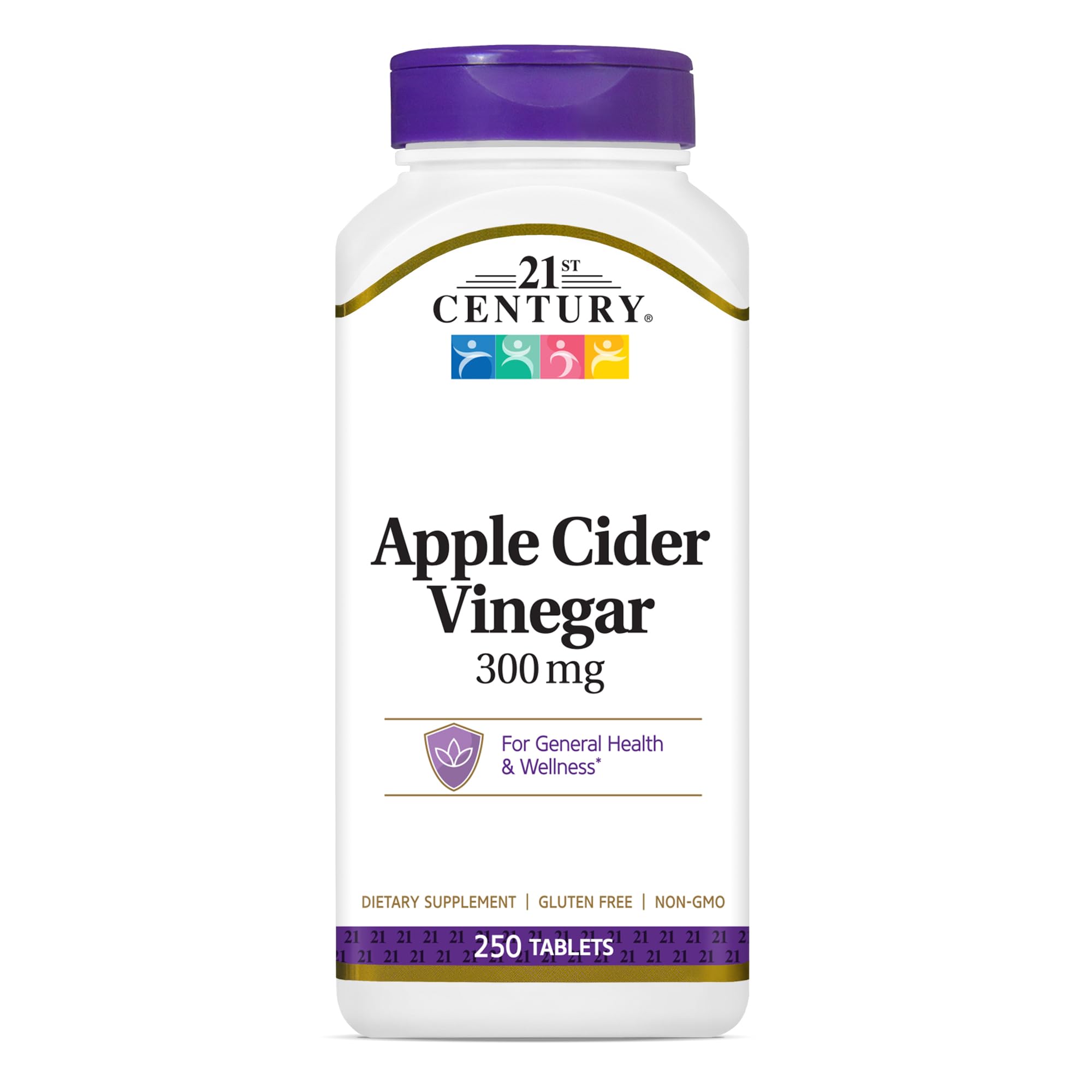 21st Century Apple Cider Vinegar 300mg Tablets, 250 Count