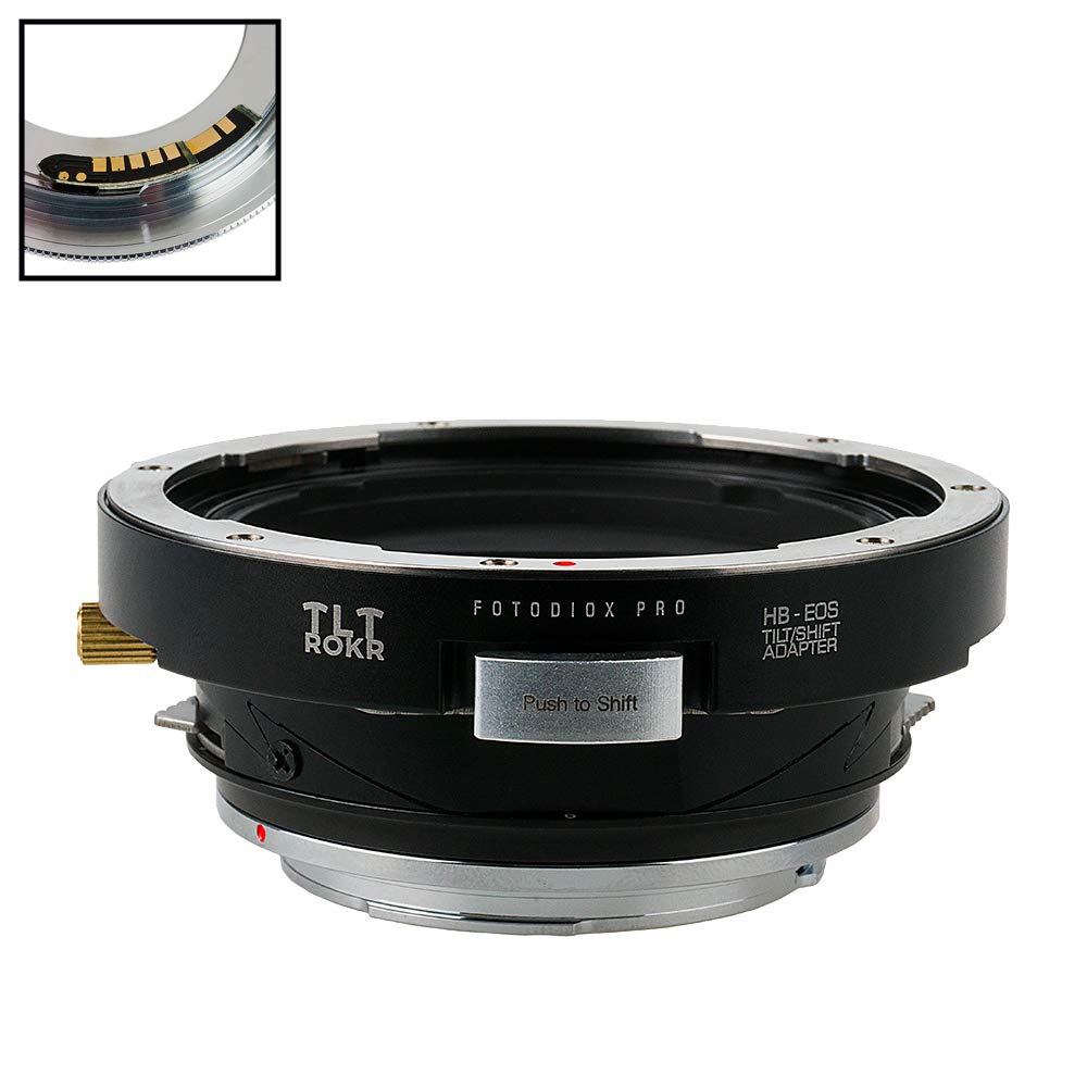 Fotodiox Pro TLT ROKR Tilt/Shift Lens Mount Adapter Compatible with Hasselblad V-Mount Lenses on Canon EOS EF and EF-S Cameras - with Gen10 Focus Confirmation Chip