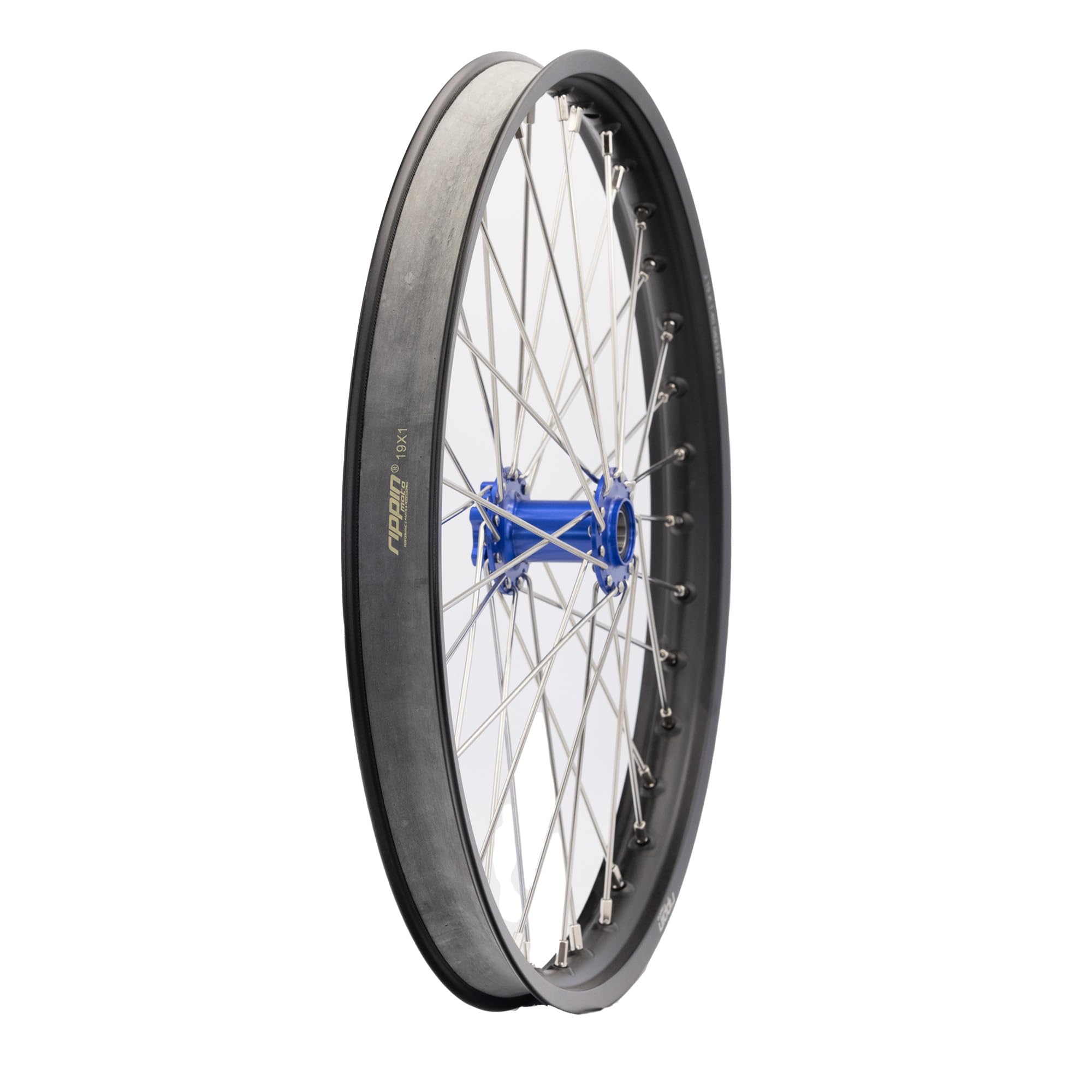 Rippin Moto 14 Inch x 1 Inch Motorcycle Rim Strip (14" x 1"), Durable Rubber, Tube Protection with Valve Stem Hole - Replacement for Worn or Damage Rim Strips