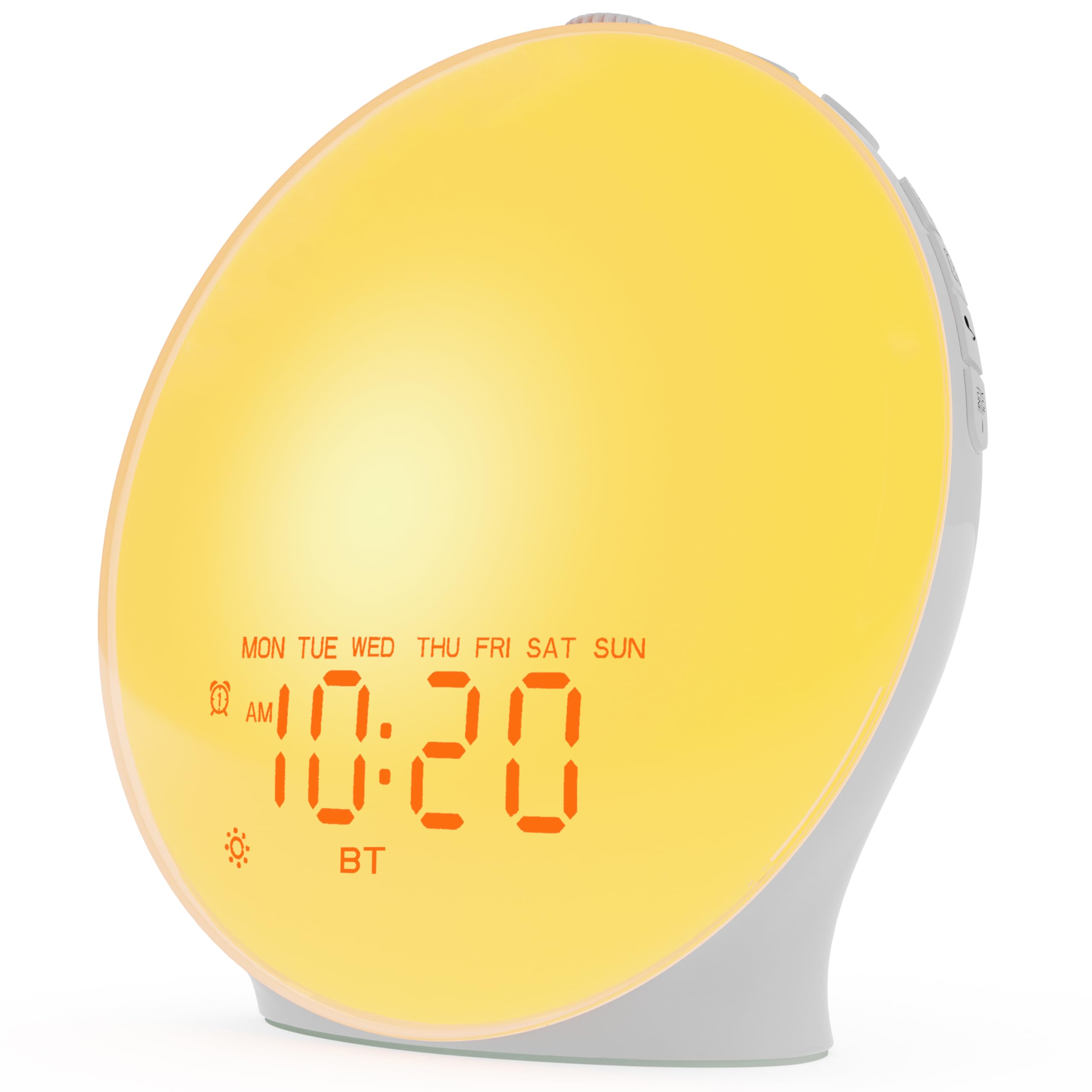 JALL Sunrise Alarm Clock White Noise Sound Machine with 22 Soothing Sounds, 17 NightLights, Bluetooth Speaker, Wake Up Light Alarm Clock for Bedrooms, Heavy Sleepers, Ideal Gift for Baby, Kids Seniors