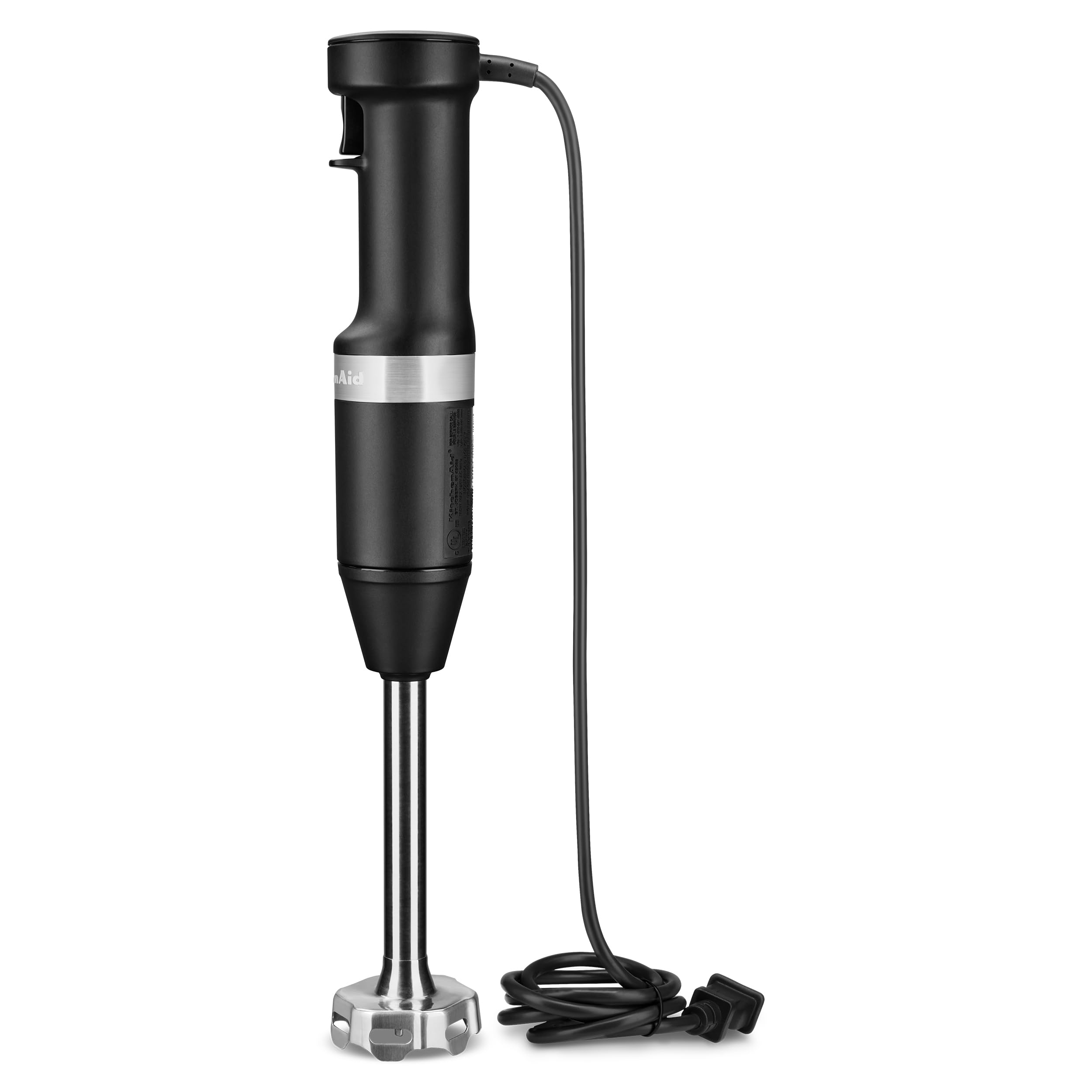 KitchenAid Variable Speed Corded Hand Blender with Accessories, Black Matte, KHBV83BM