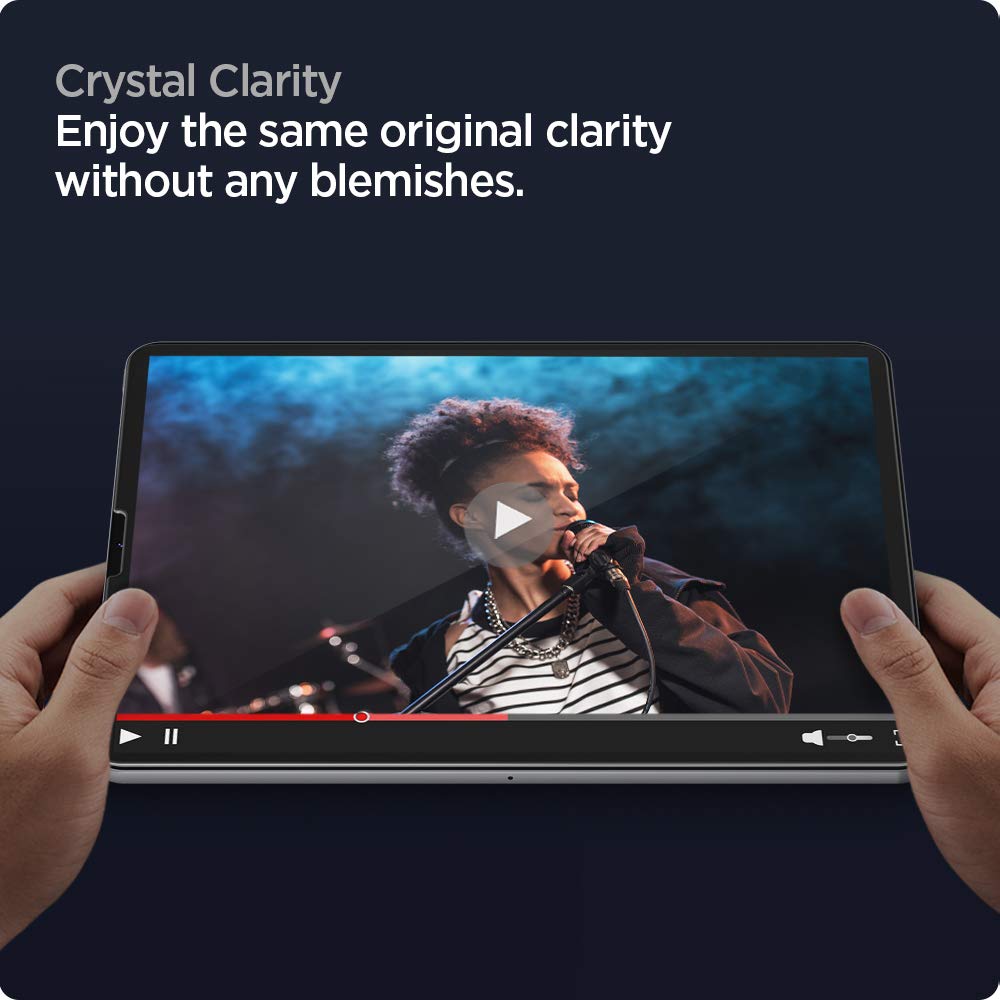 Spigen Tempered Glass Screen Protector [GlasTR EZ FIT] designed for iPad Pro 12.9 inch M2 (2022) / iPad Pro 12.9 inch (2021/2020/2018)