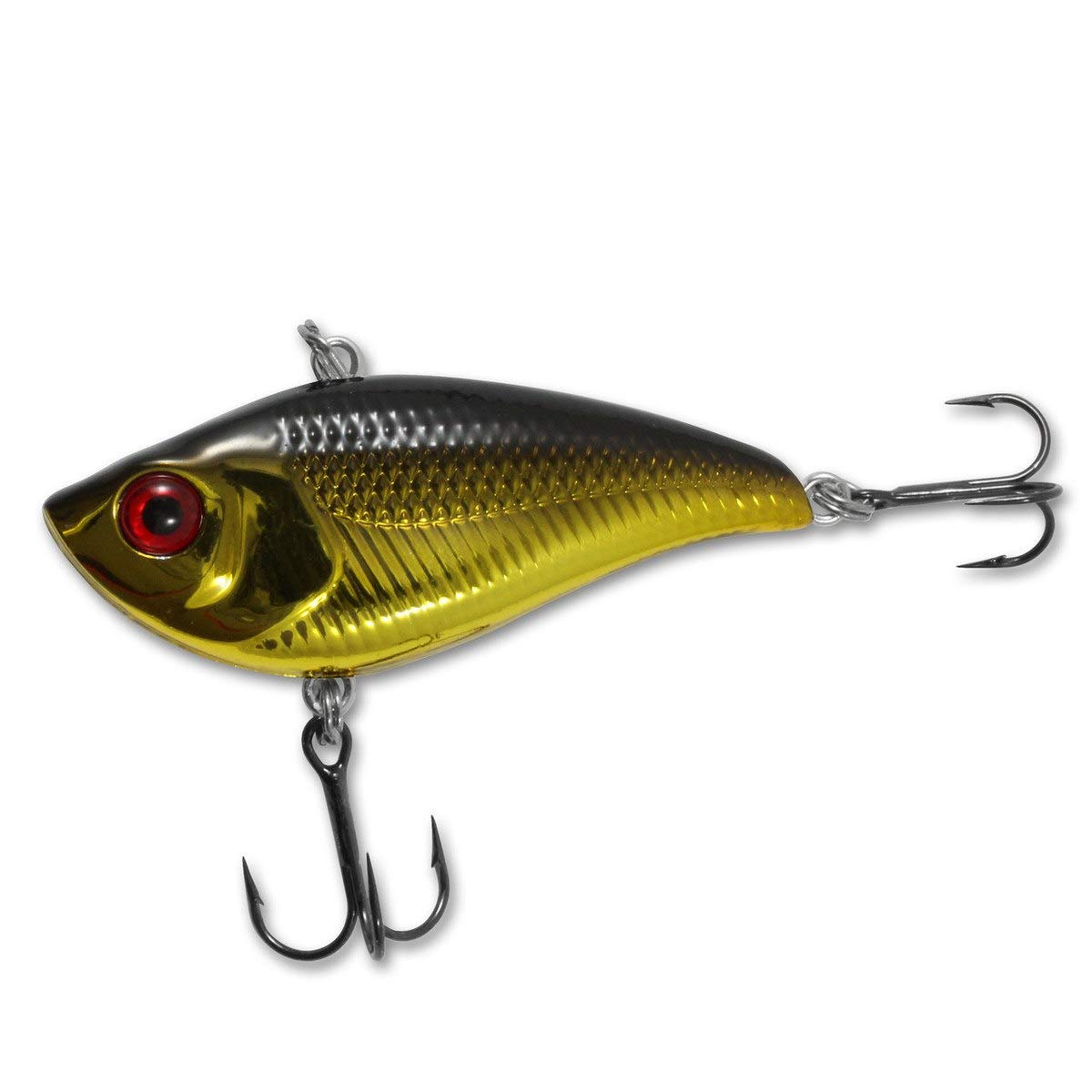 Northland Tackle Rippin' Shad Fishing Hook - Freshwater Fishing Lure for Bass, Walleye, Trout, Crappie, & Others - The Perfect Bait in Any Kit (Glo Firetiger, 2", 3/8 Oz)