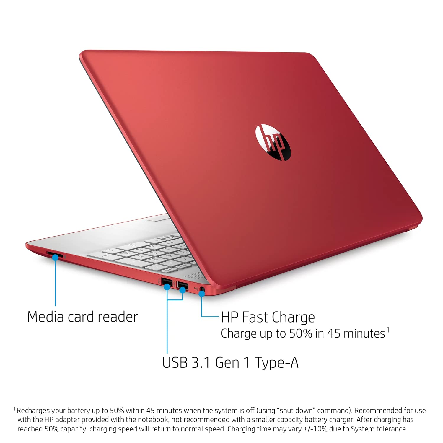 HP 15.6" HD Laptop for Business and Student, Intel Pentium Silver N5030, 16GB RAM, 1TB SATA SSD, Webcam, Media Card Reader, RJ45, HDMI, Wi-Fi, Windows 11 Home, Scarlet Red, KKE Accessories
