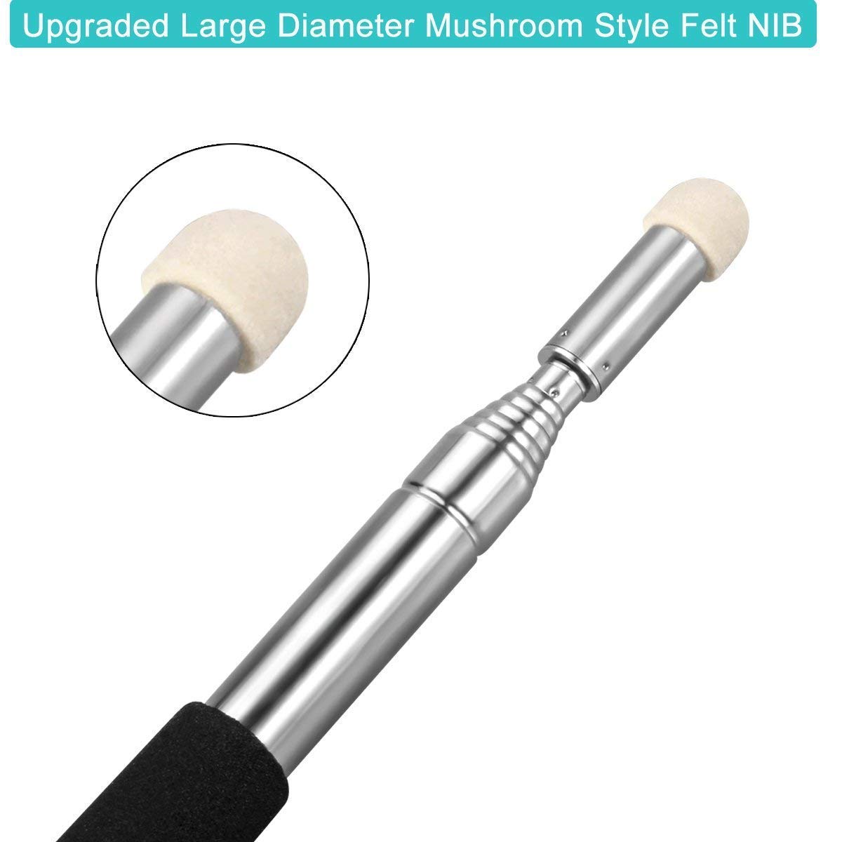 Telescopic Teachers Pointer,Teaching Pointer,Hand Pointer Extendable Telescopic Retractable Pointer Handheld Presenter Classroom Whiteboard Pointer (2)