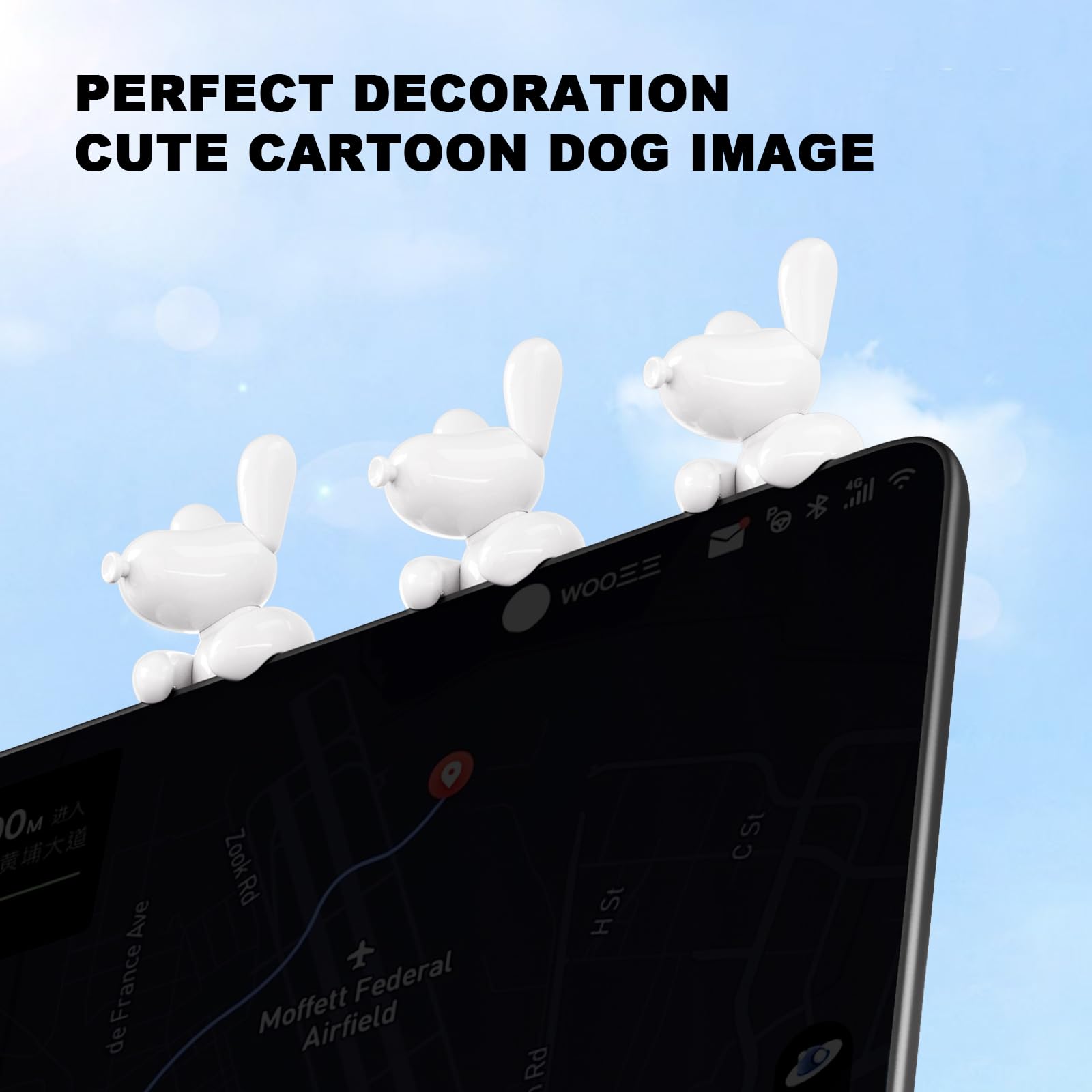 KUNIST for Tesla Model Y 2026 Dog Mode Mini Screen Decoration Ornament Funny Decors Compatible with 2017-2026 Tesla Modle 3 and New Modle Y Juniper Interior Accessories (Gift Box)