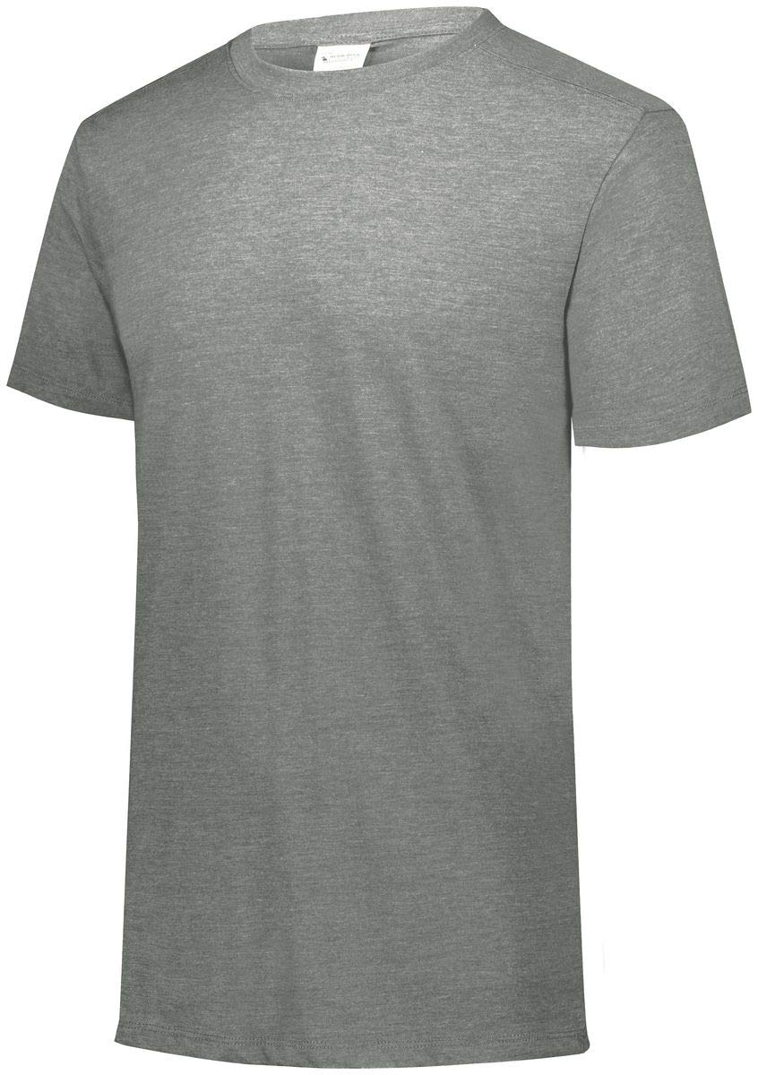 Augusta Sportswear mens Tri-blend T-shirt Short Sleeve, Grey Heather, Small-XX-Large US