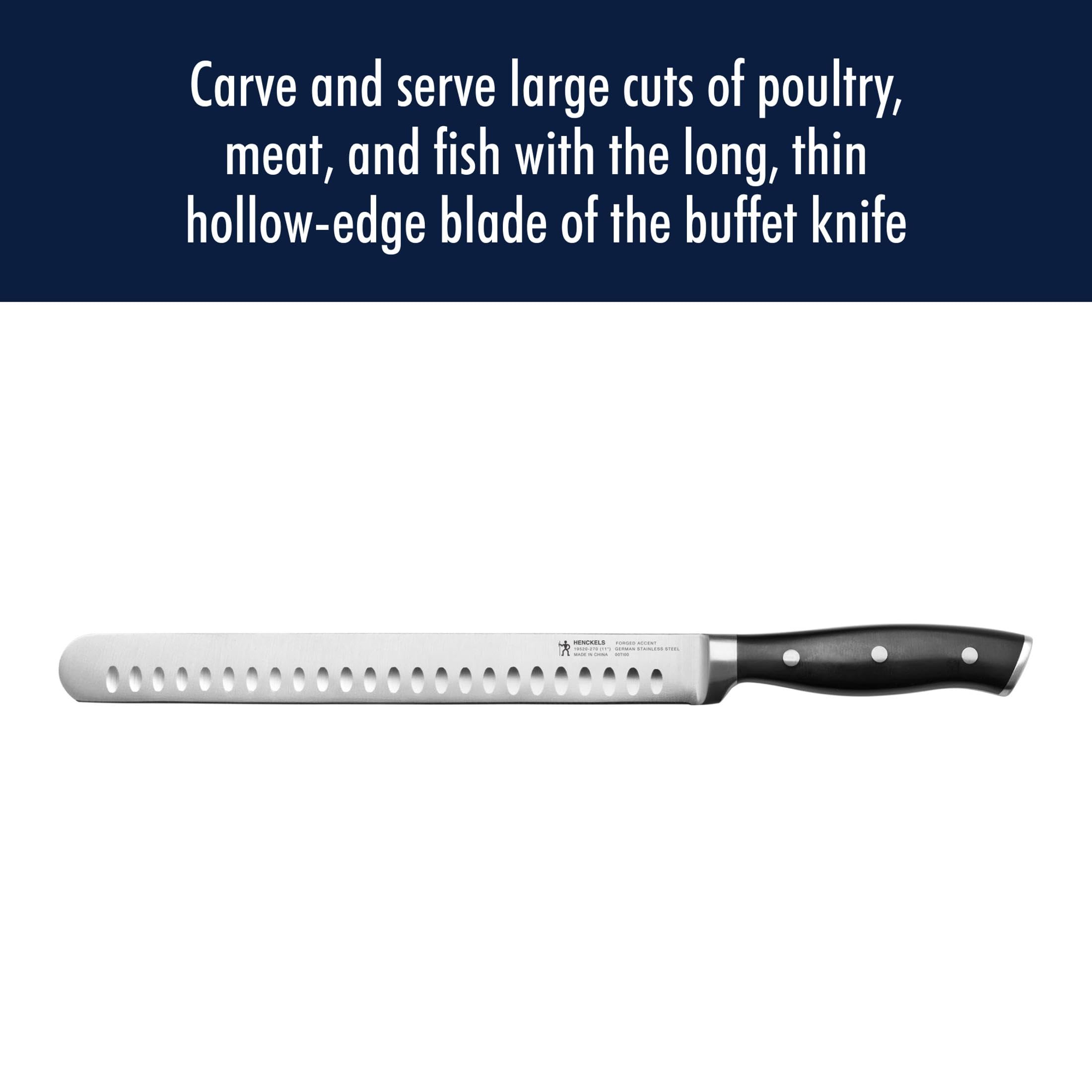 Henckels Forged Accent 9-pc Barbecue Carving Tool Set,Black