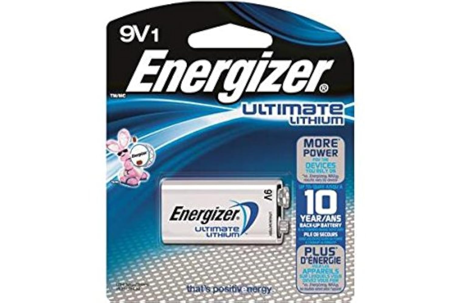 4 x 9 Volt Energizer Ultimate Lithium Batteries (L522)