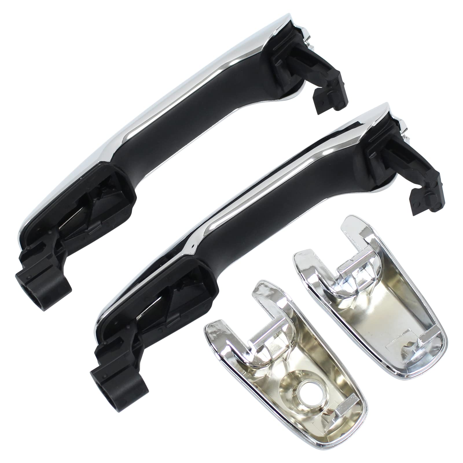 ApplianPar Front or Rear Driver Passenger Side Exterior Door Handle Chrome for Ford Explorer Edge