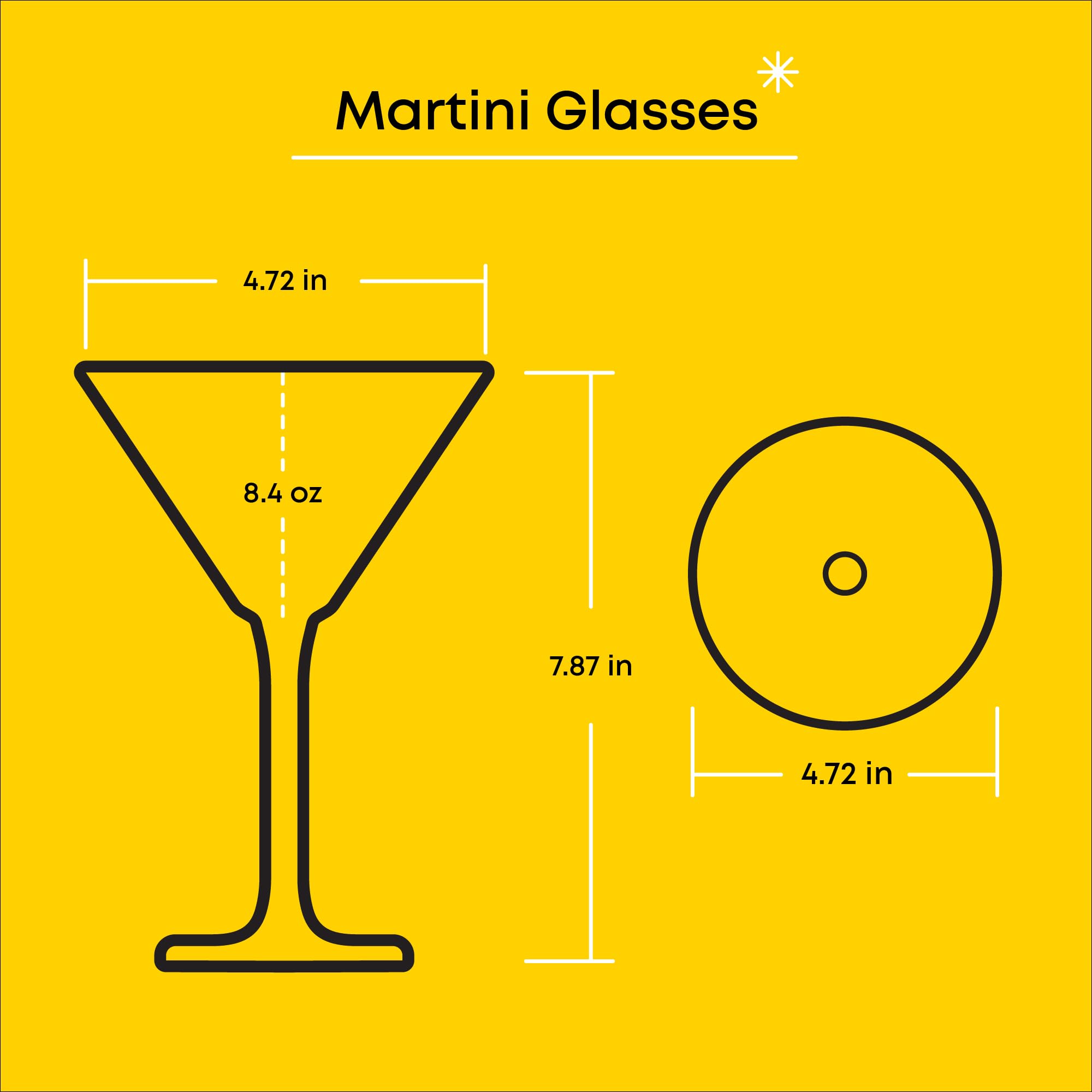 JoyJolt Olivia Crystal Martini Glasses - Premium Glassware Set Made in Europe - 9.2 oz Tall Martini Glasses - Elegant Cocktail Glasses - Set of 2 Martini Glass for Drinks such as Martini or Manhattan