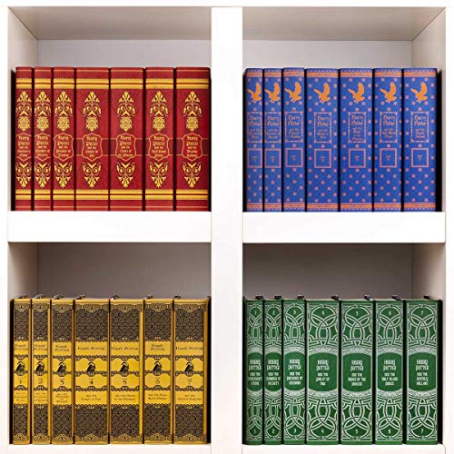 Juniper Books Harry Potter Boxed Set: Gryffindor Edition | 7 Hardcover Volumes with Custom Designed Art Book Covers | Author J.K. Rowling | Includes All 7 Volumes