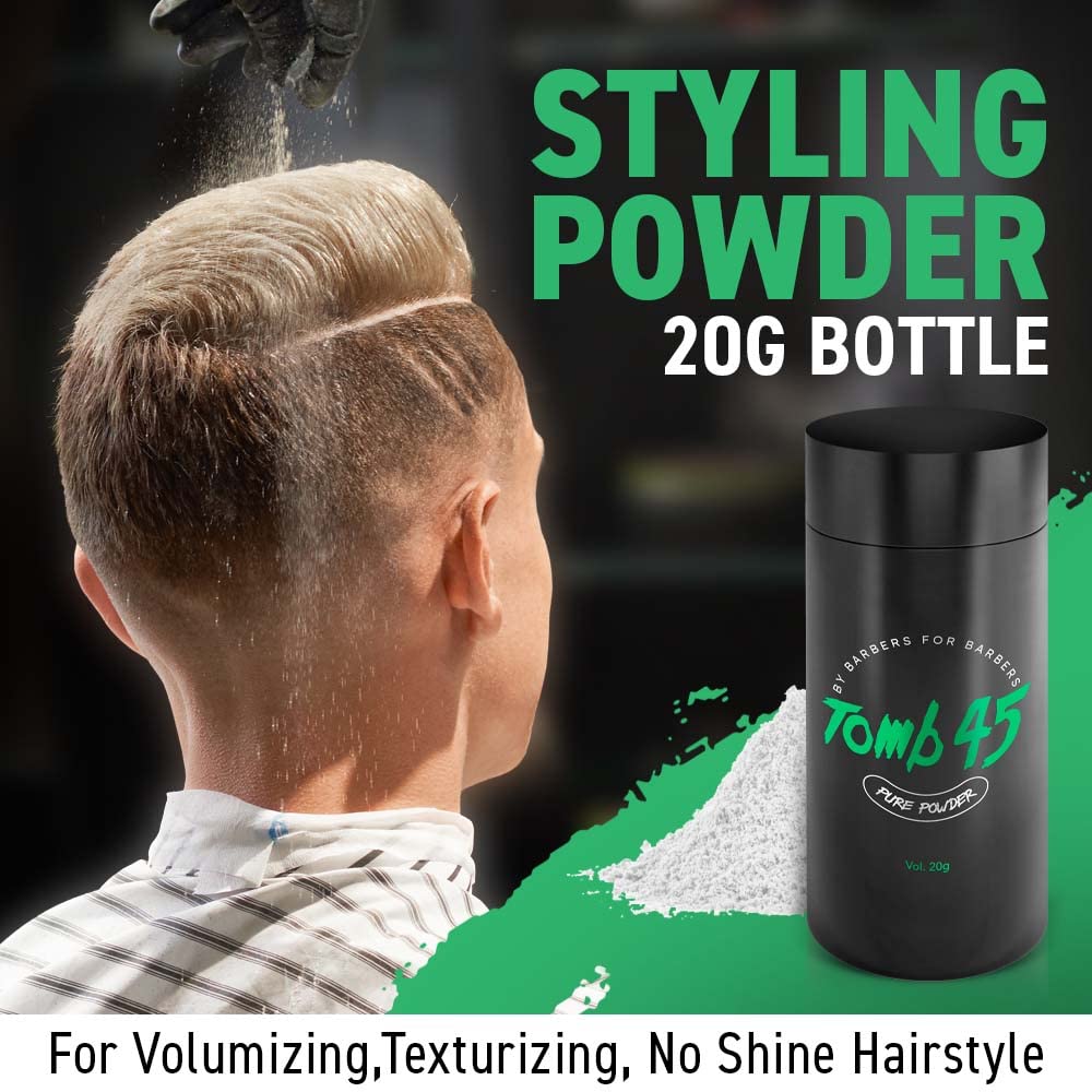 Tomb45 Pure Powder for Hair Styling, Texturizing & Volumizing Powder with Natural Matte Finish