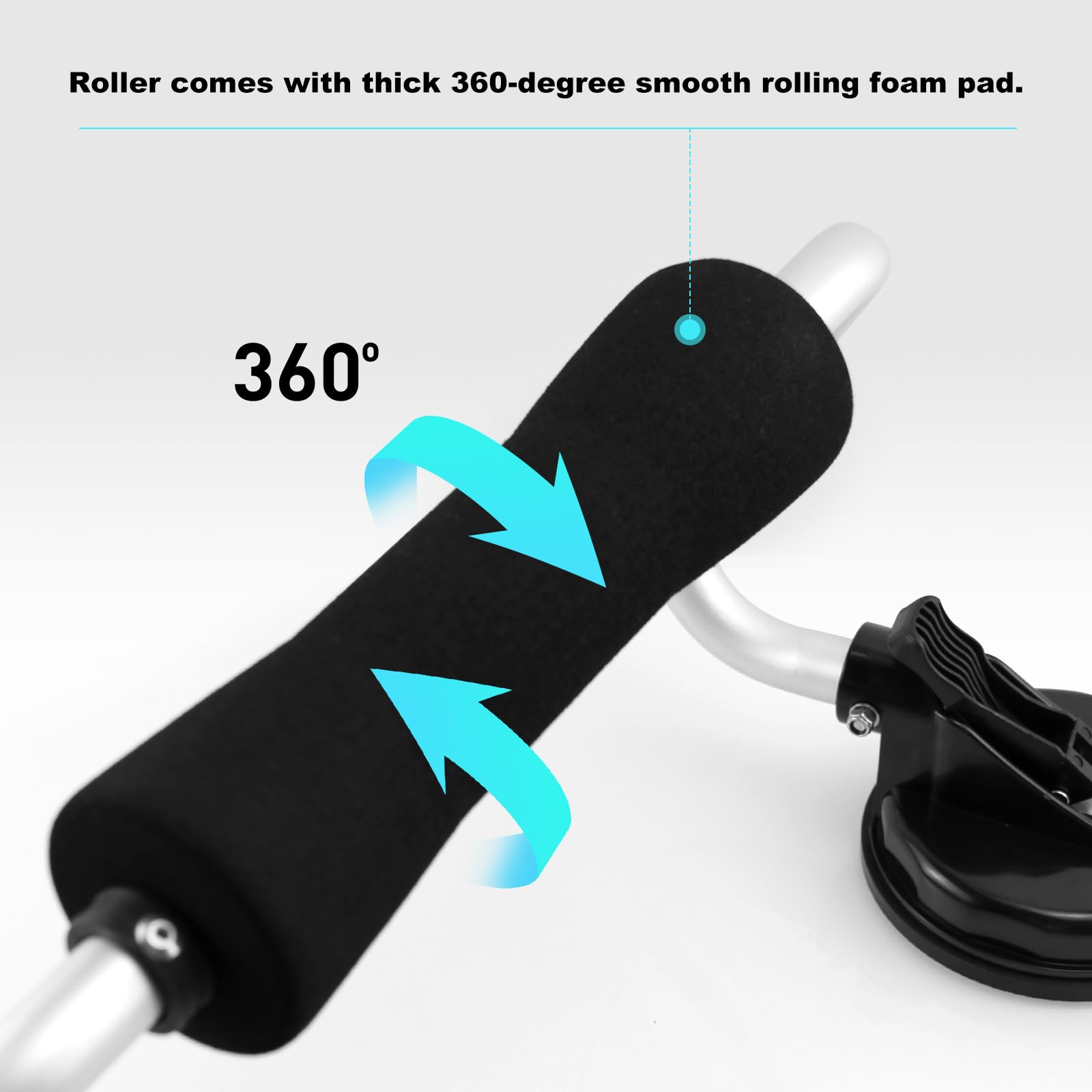 CWaveRow Kayak Roller Kayak Load Assist with Heavy Duty Suction Cups Mount Compatible with Most Car Universal Kayak Accessories