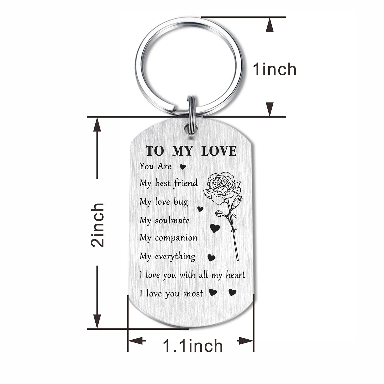 SOUSYOKYO Best Girlfriend Ever Keychain, Meaningful Grilfriend Anniversary Birthday Gifts, Love Girlfriend Mothers Day Present from Boyfriend