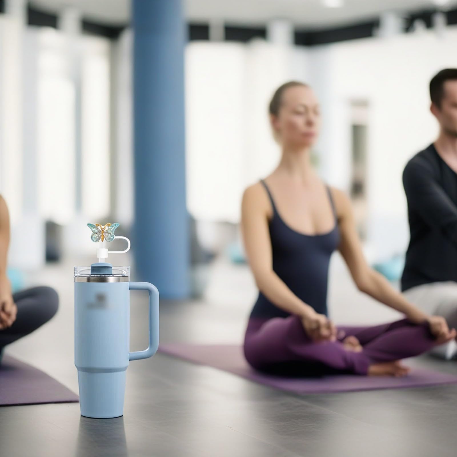 YKIAMGH 10 Pack Cute Straw Toppers