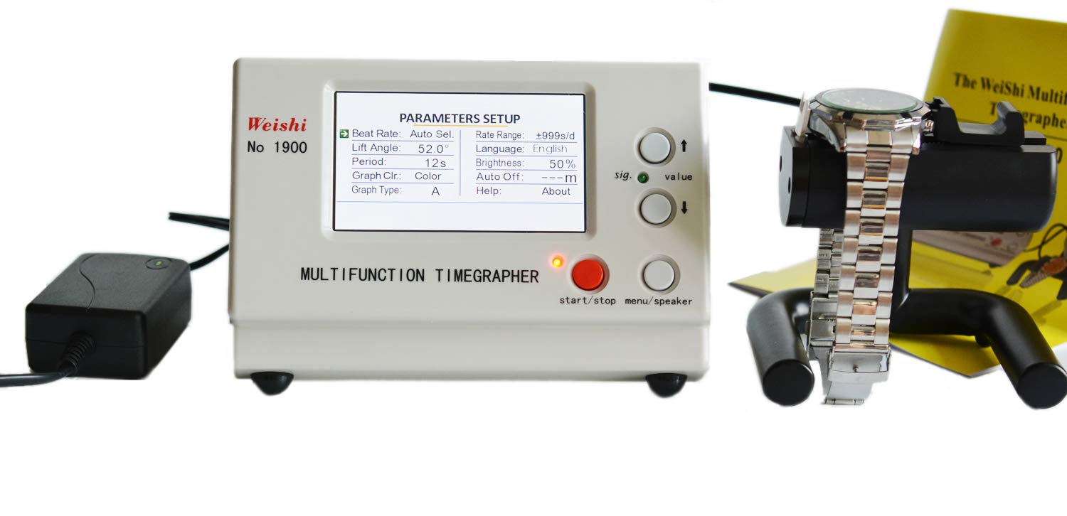 OTOOLWORLD New Coaxial MTG Watch Tester Timing Multifunction Timegrapher LCD Screen NO.1900