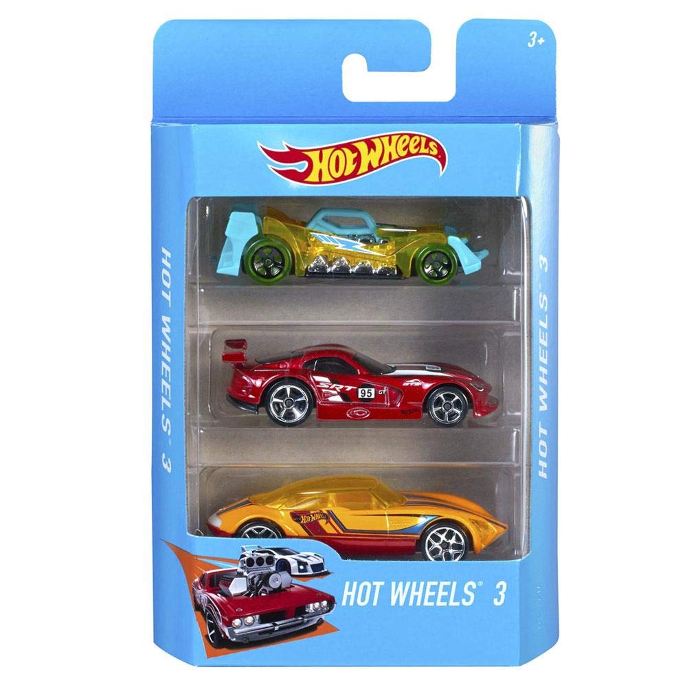 Hot Wheels K5904 Hot Wheels Basic Car Assortment 3 Pack
