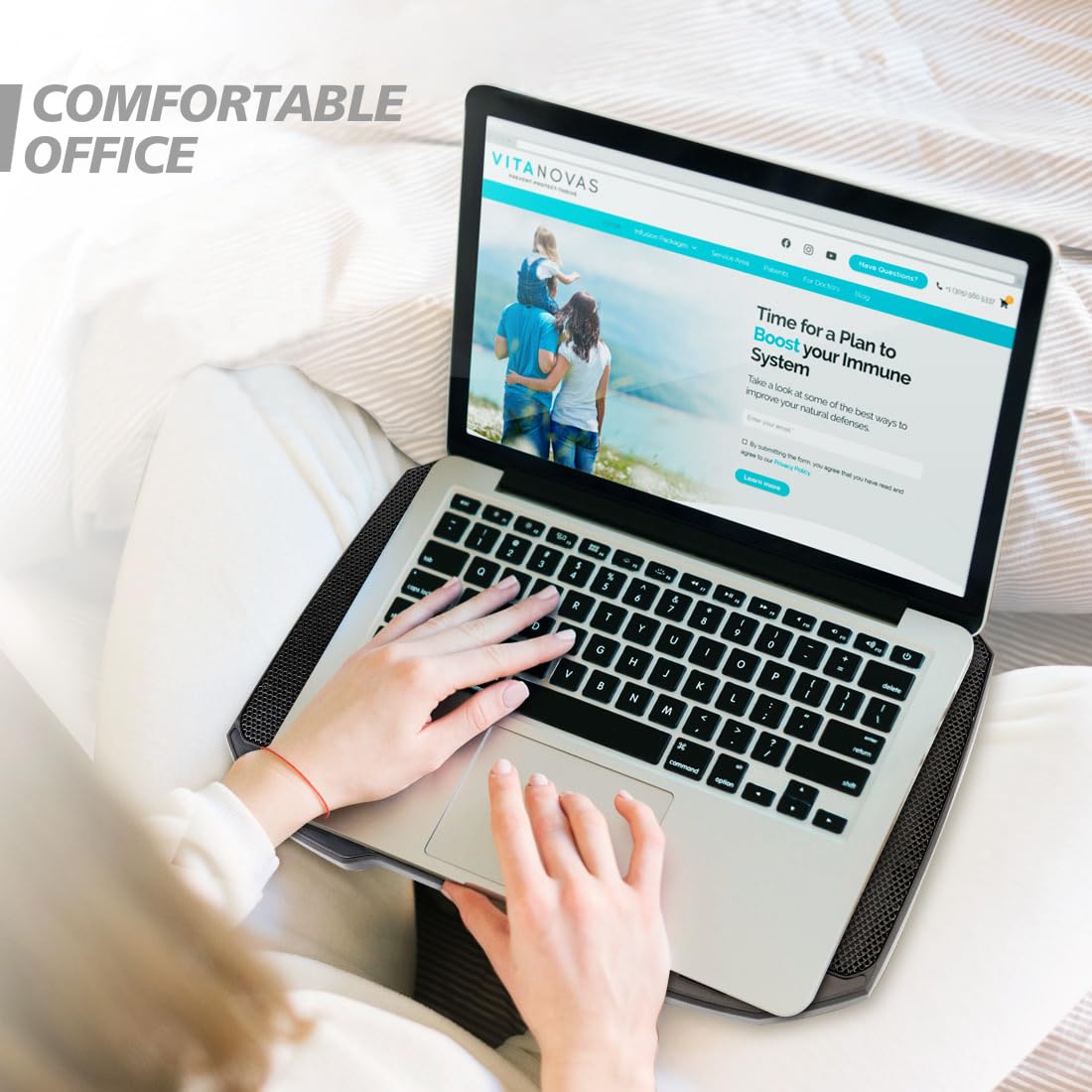 Laptop Cooling pad Laptop Cooler Stand Laptop Fan Cooling pad for 12-15.6 Inch Laptop Notebooks, 5 Quiet Fans,5 Angle Adjustable Laptop Cooling Stand (Black)