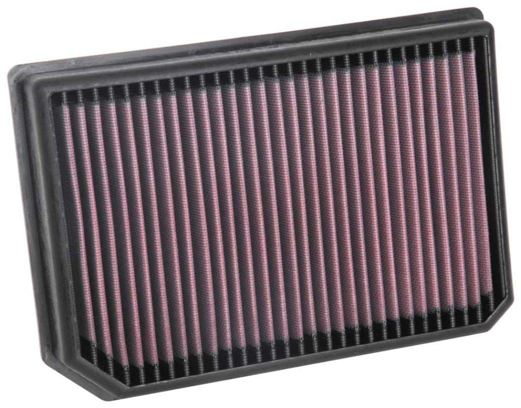 K&N Engine Air Filter: Increase Power & Acceleration, Washable, Premium, Replacement Car Air Filter: Compatible with 2018-2019 MERCEDES BENZ (A220, A250, A35 AMG), 33-3133