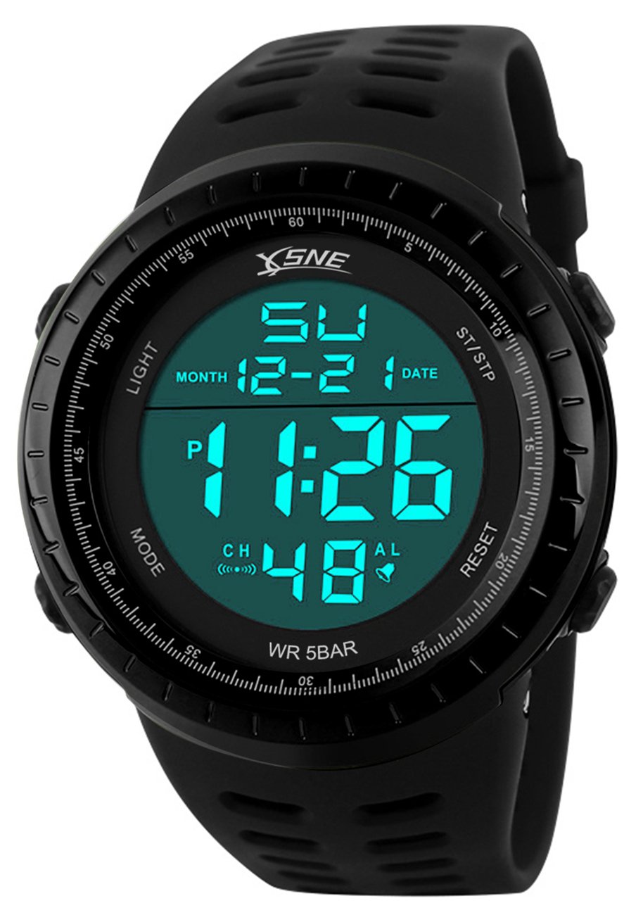 Mens Digital Watch Sports Military Watches Waterproof Outdoor Chronograph Wrist Watches for Men with LED Back Ligh/Alarm/Date Simple Watch 1167