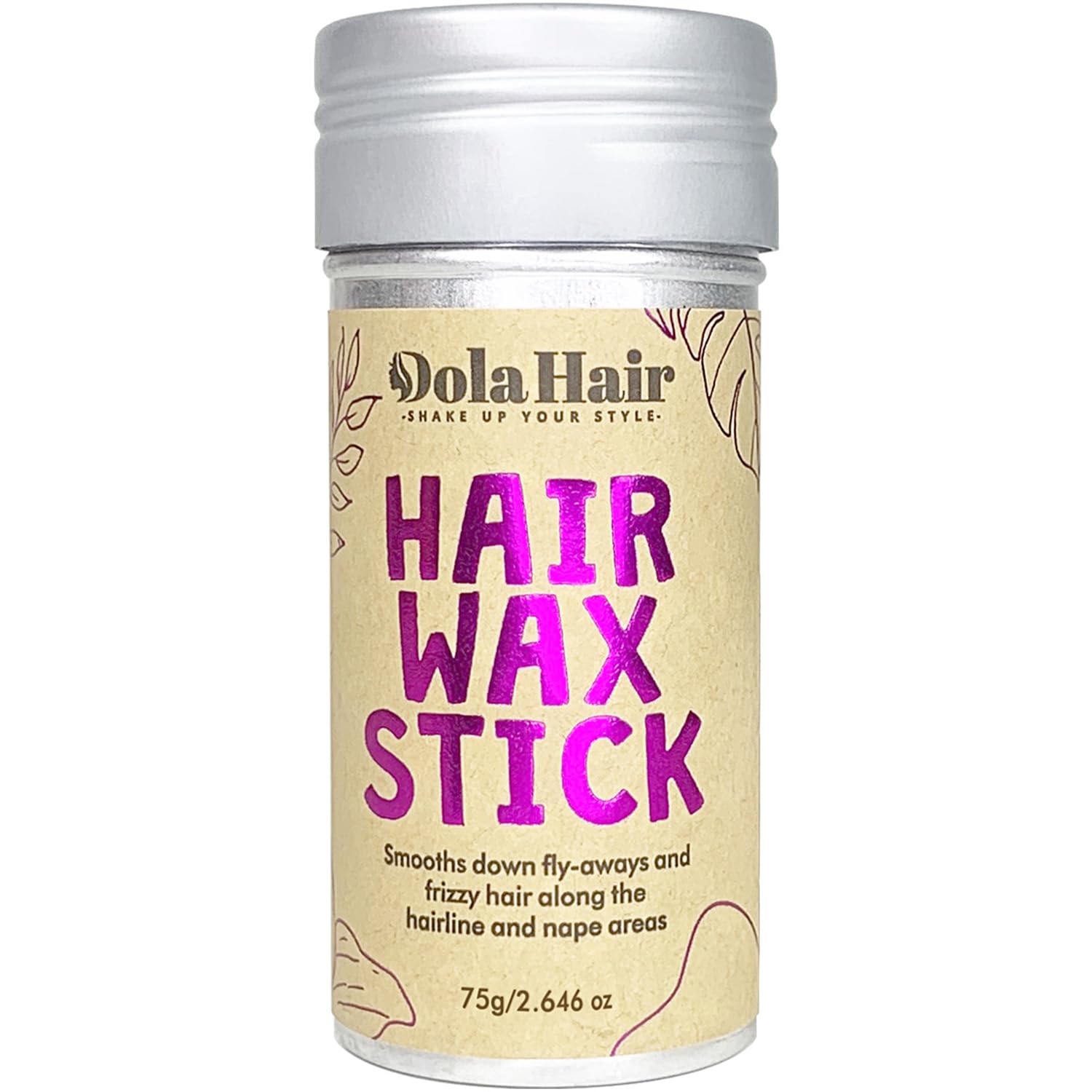 Dolahair Hair Wax Stick - Flyaway Control and Styling Pomade for Kids, Women, and Men - Hair Bun Maker and Accessories